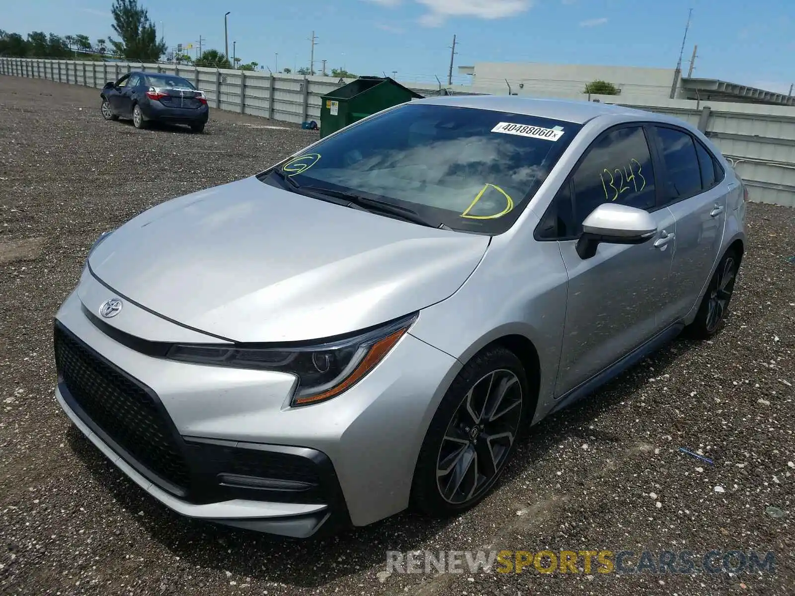 2 Photograph of a damaged car JTDS4RCE4LJ018394 TOYOTA COROLLA 2020