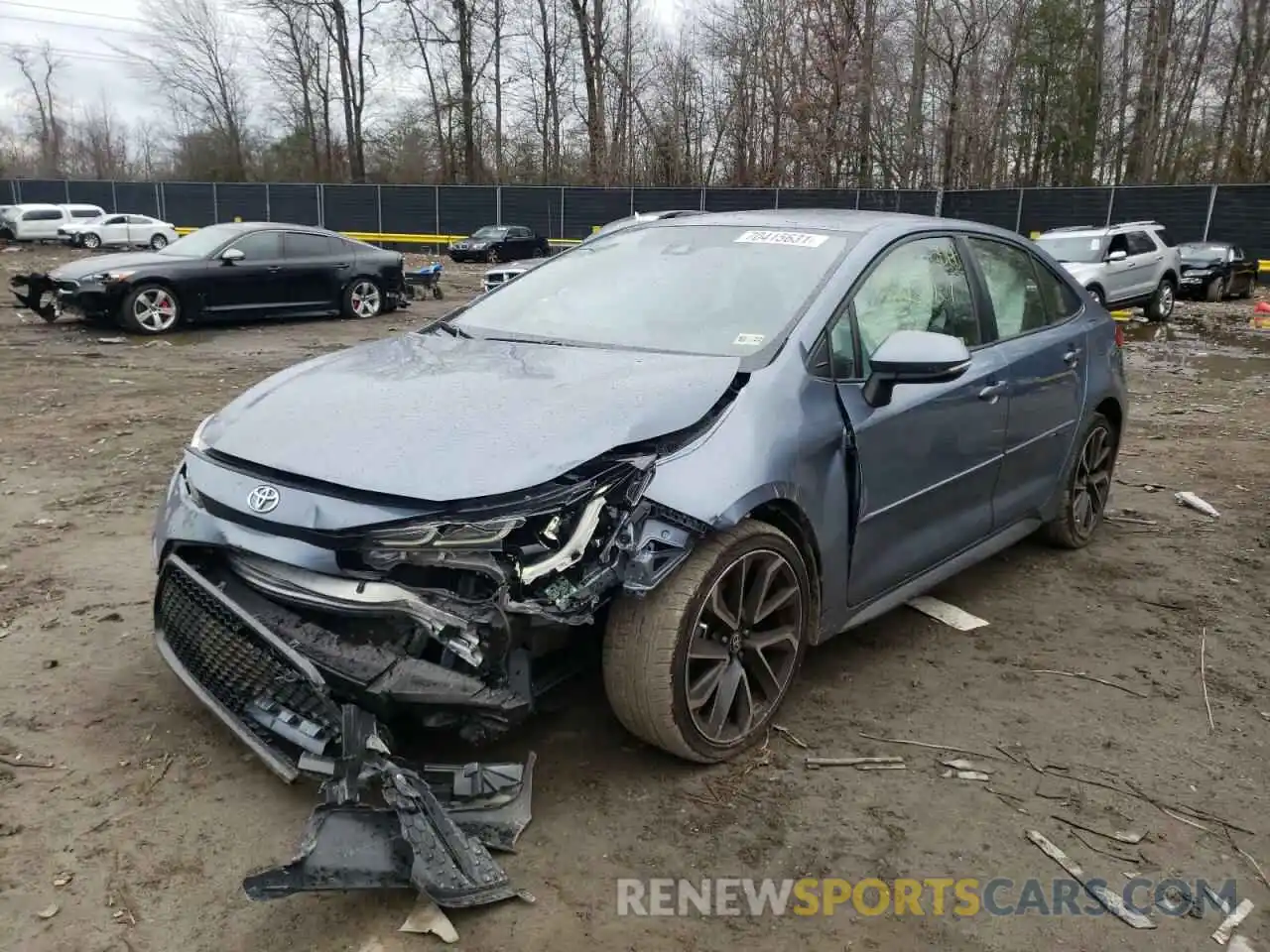 2 Photograph of a damaged car JTDS4RCE4LJ018685 TOYOTA COROLLA 2020