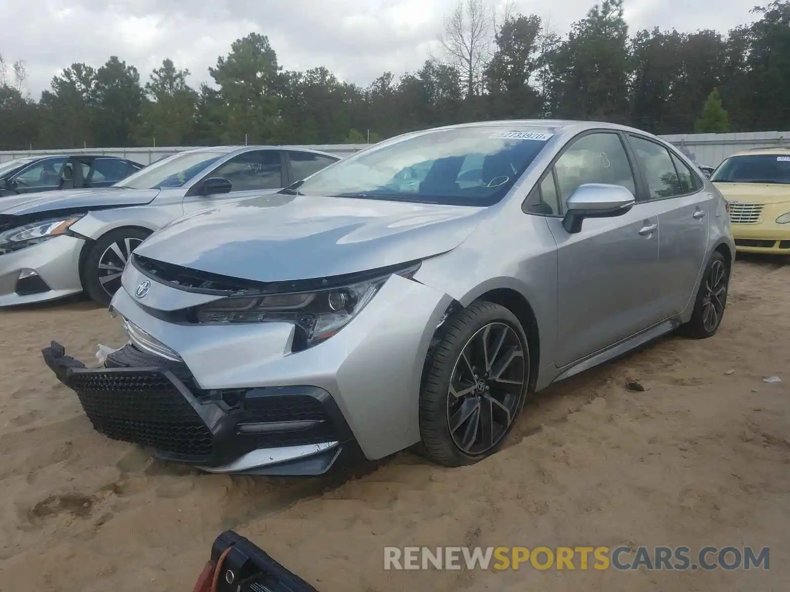 2 Photograph of a damaged car JTDS4RCE4LJ019237 TOYOTA COROLLA 2020