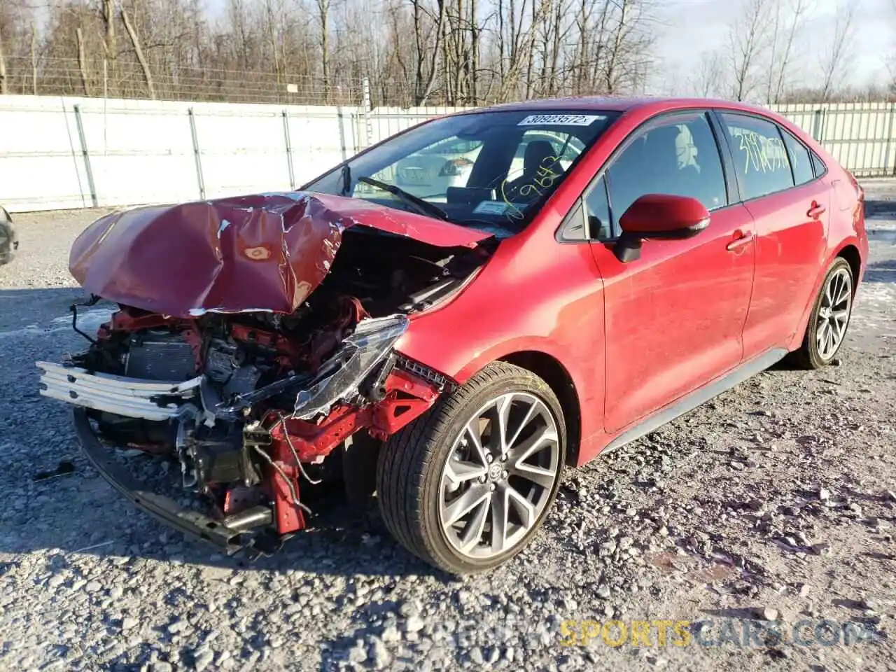 2 Photograph of a damaged car JTDS4RCE4LJ019559 TOYOTA COROLLA 2020