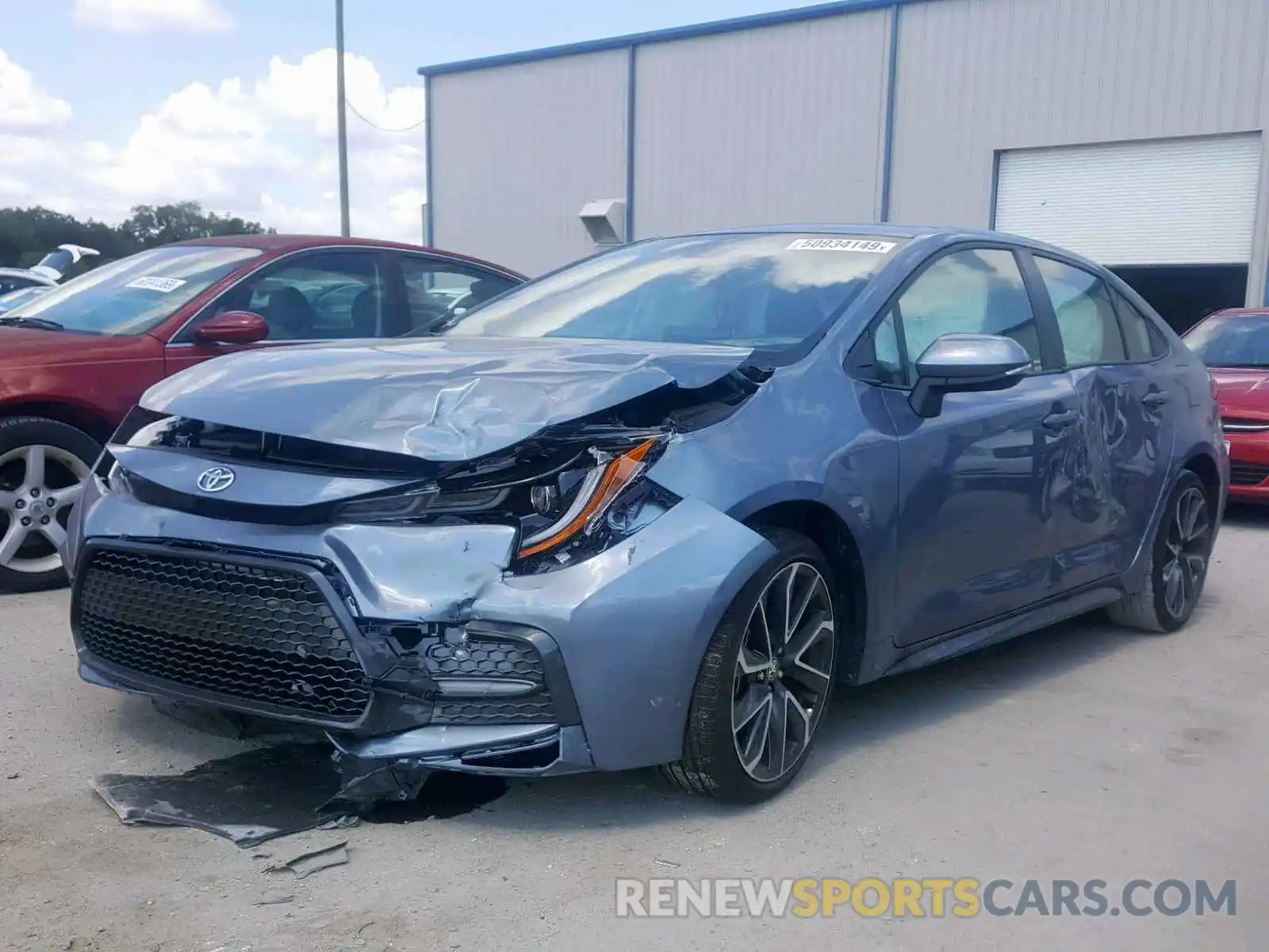 2 Photograph of a damaged car JTDS4RCE4LJ019562 TOYOTA COROLLA 2020