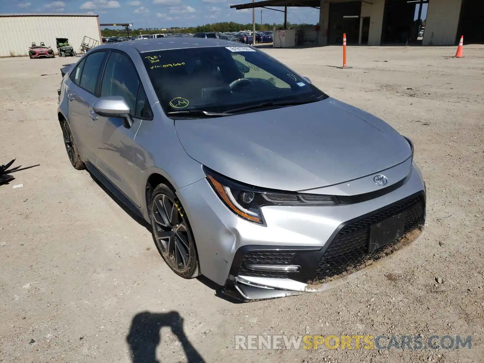 1 Photograph of a damaged car JTDS4RCE4LJ019660 TOYOTA COROLLA 2020