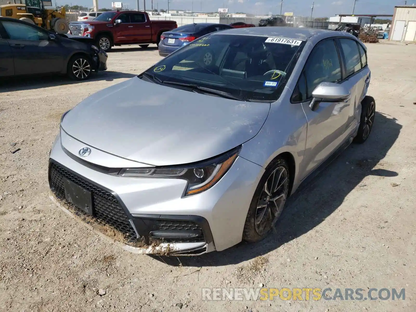 2 Photograph of a damaged car JTDS4RCE4LJ019660 TOYOTA COROLLA 2020