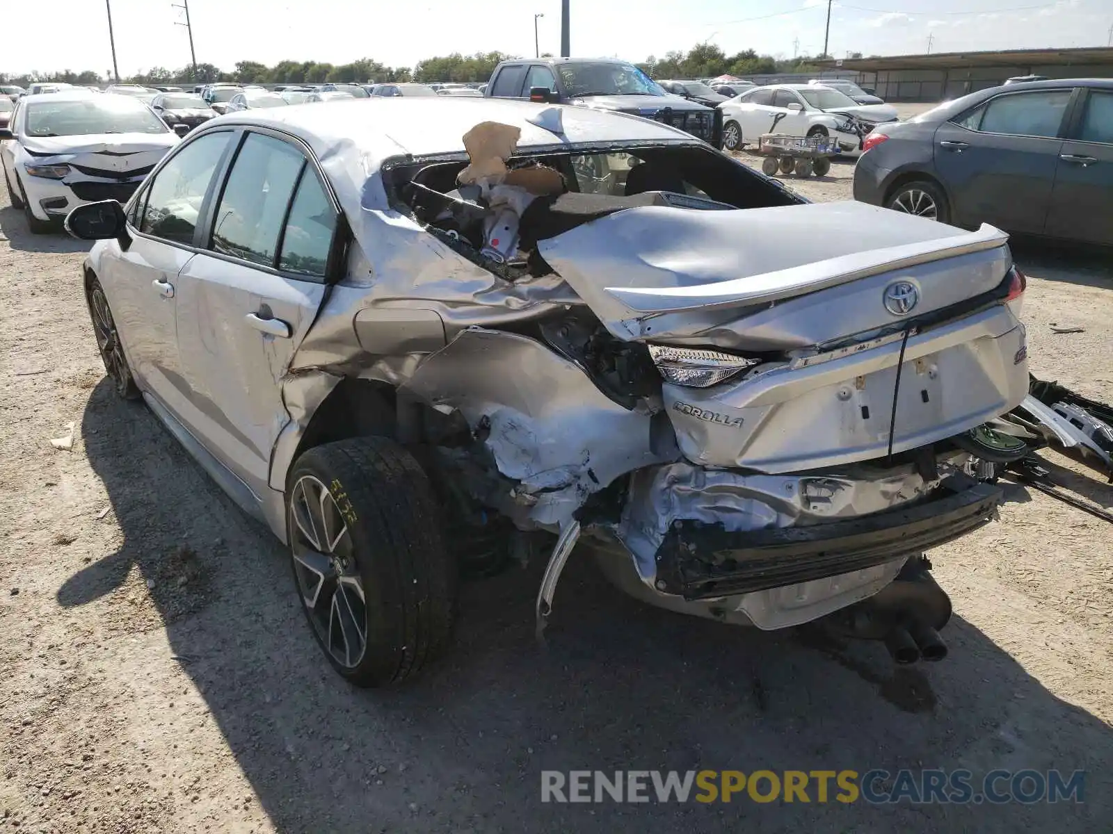 3 Photograph of a damaged car JTDS4RCE4LJ019660 TOYOTA COROLLA 2020