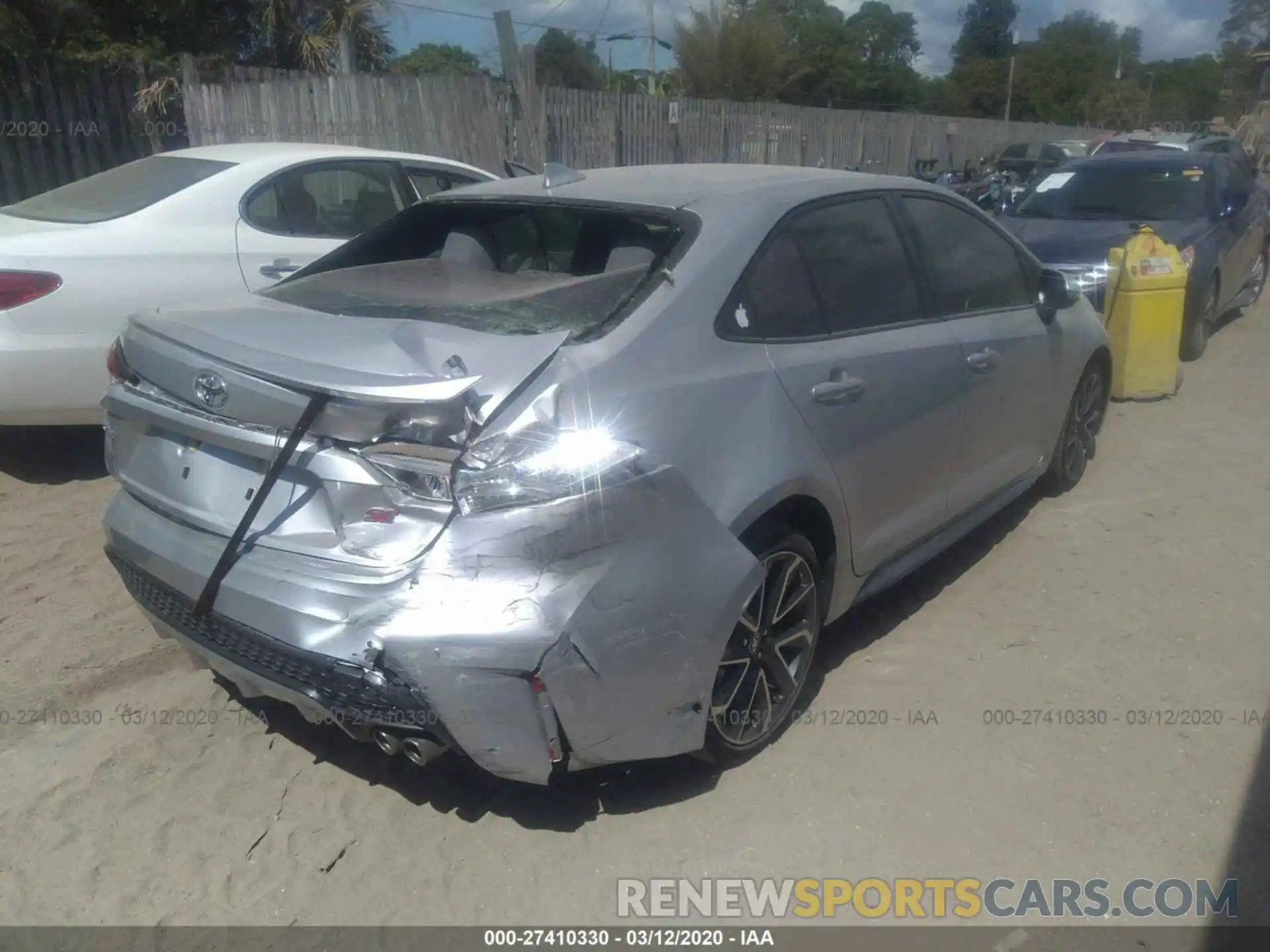 4 Photograph of a damaged car JTDS4RCE4LJ019674 TOYOTA COROLLA 2020