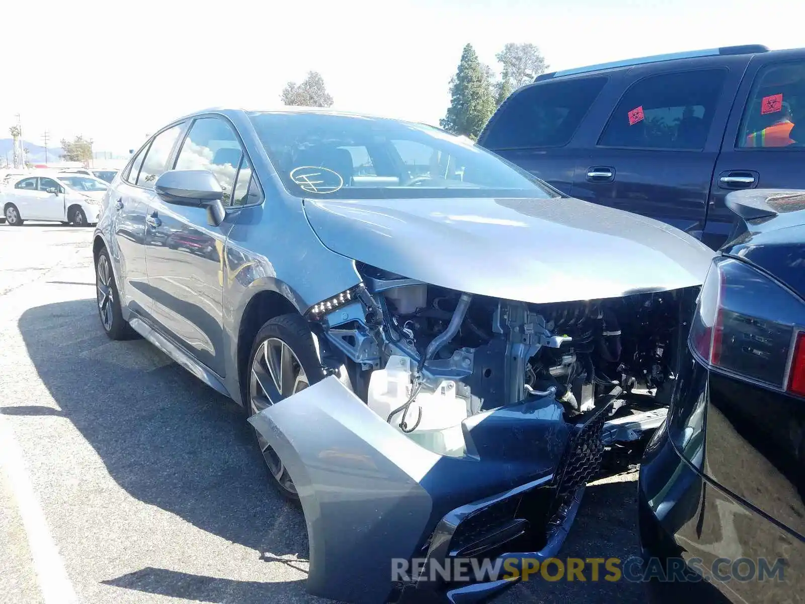 1 Photograph of a damaged car JTDS4RCE4LJ020047 TOYOTA COROLLA 2020