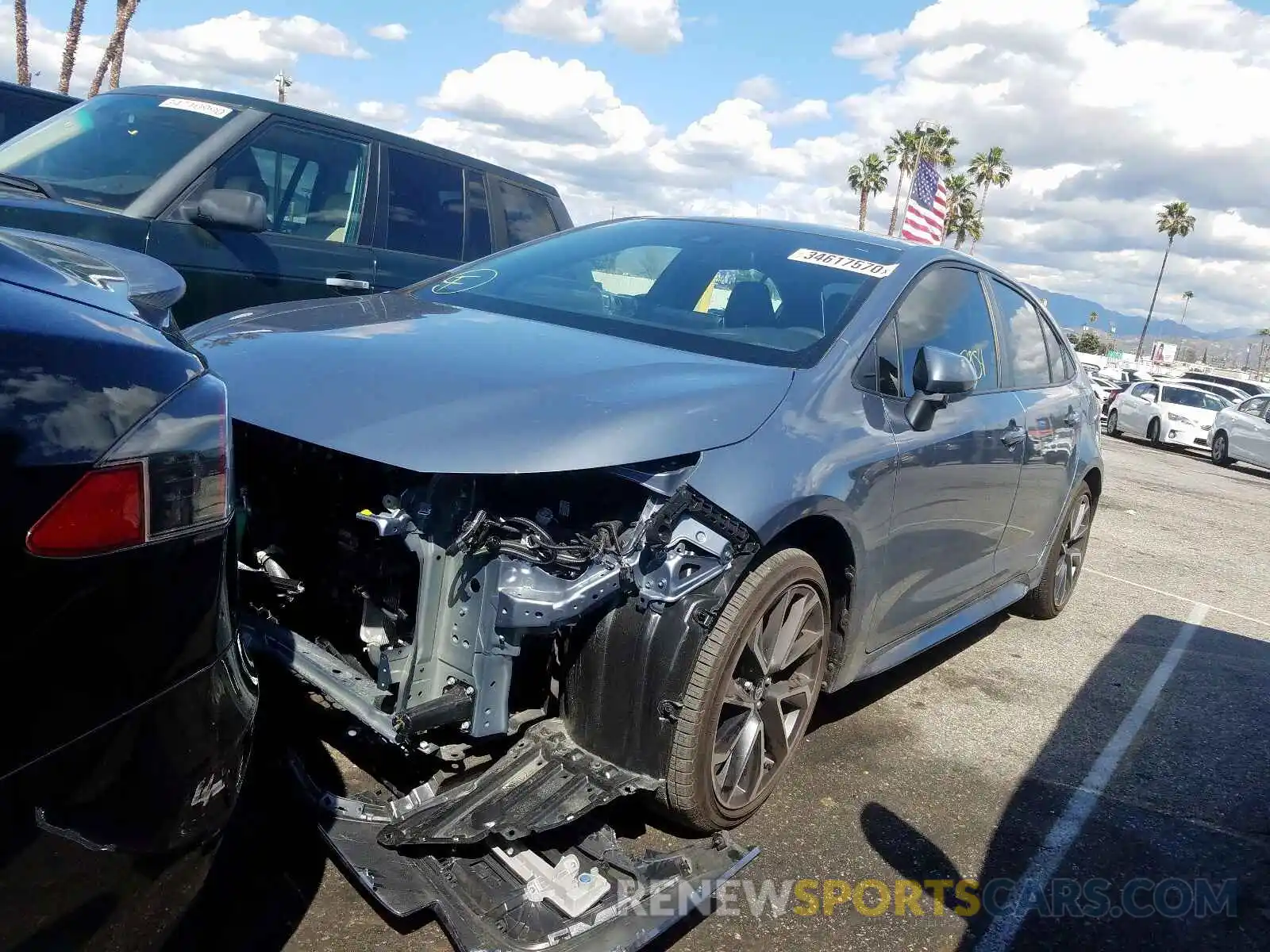 2 Photograph of a damaged car JTDS4RCE4LJ020047 TOYOTA COROLLA 2020