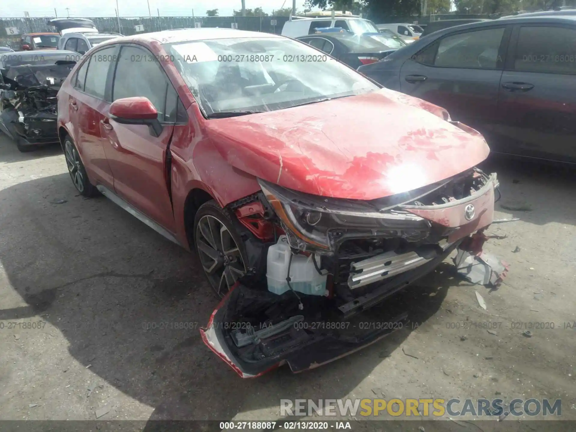 1 Photograph of a damaged car JTDS4RCE4LJ020159 TOYOTA COROLLA 2020