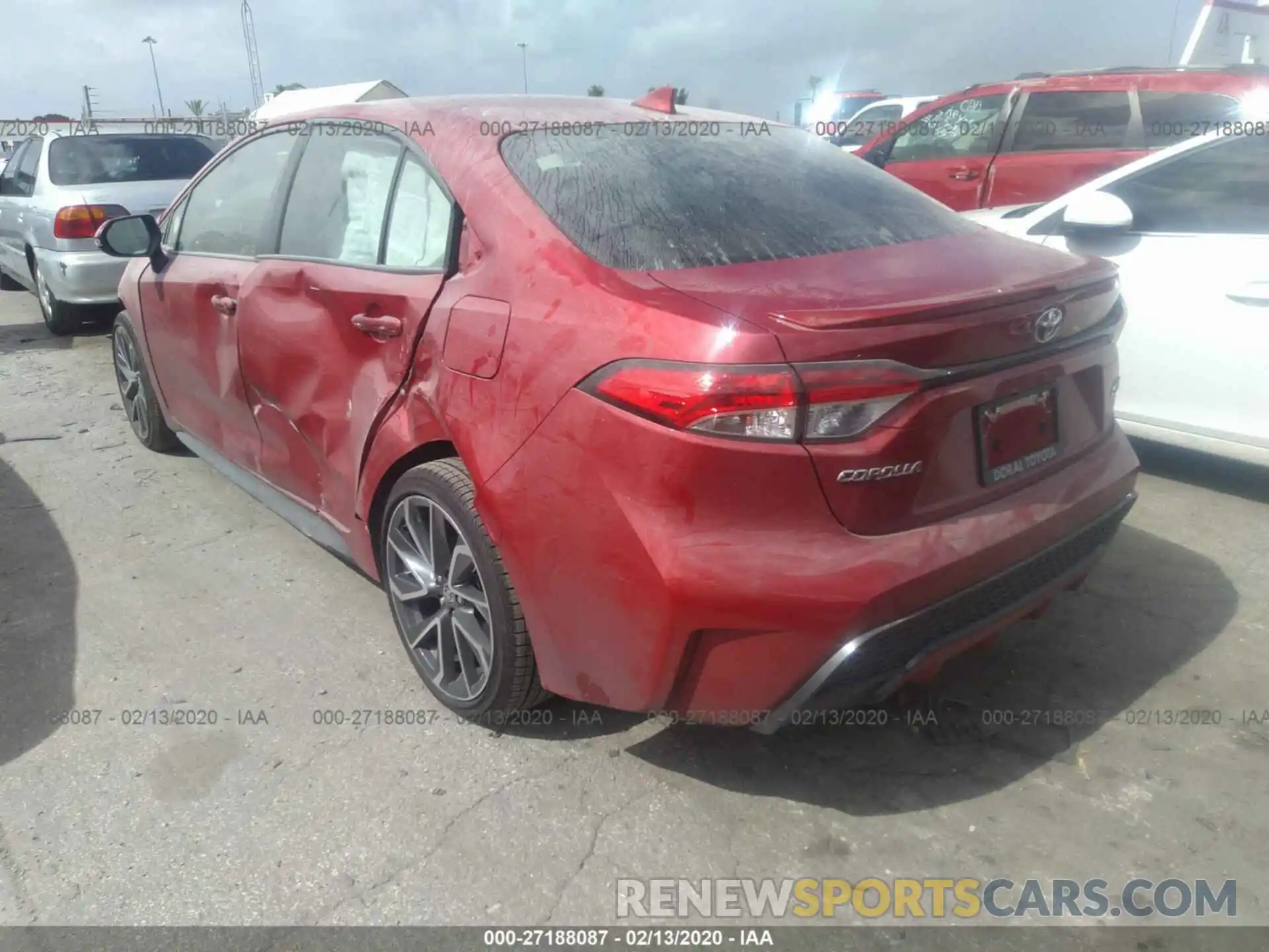 3 Photograph of a damaged car JTDS4RCE4LJ020159 TOYOTA COROLLA 2020