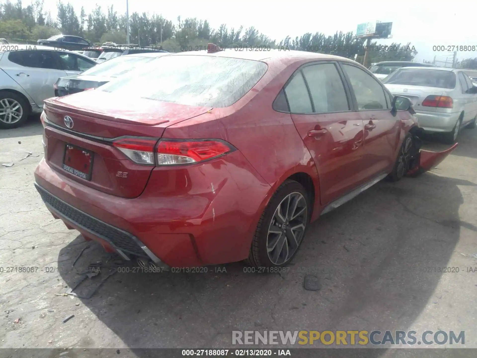 4 Photograph of a damaged car JTDS4RCE4LJ020159 TOYOTA COROLLA 2020