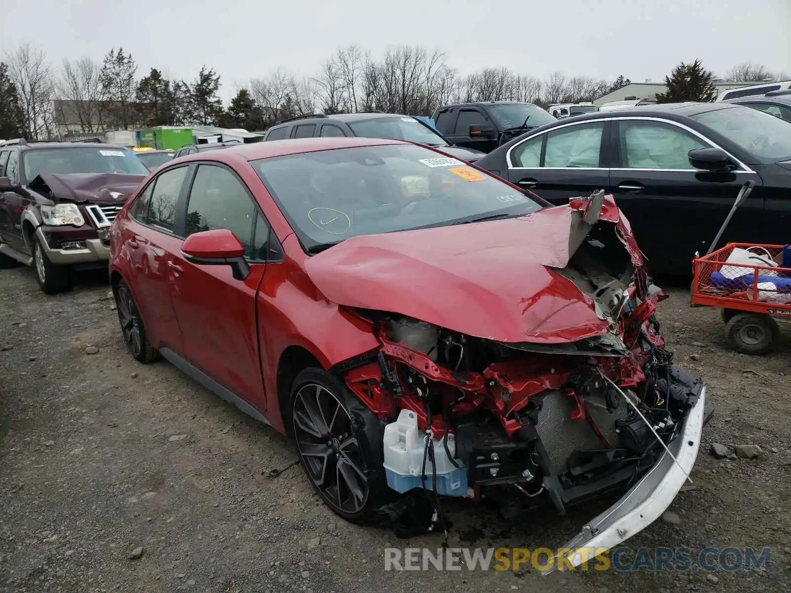 1 Photograph of a damaged car JTDS4RCE4LJ020789 TOYOTA COROLLA 2020