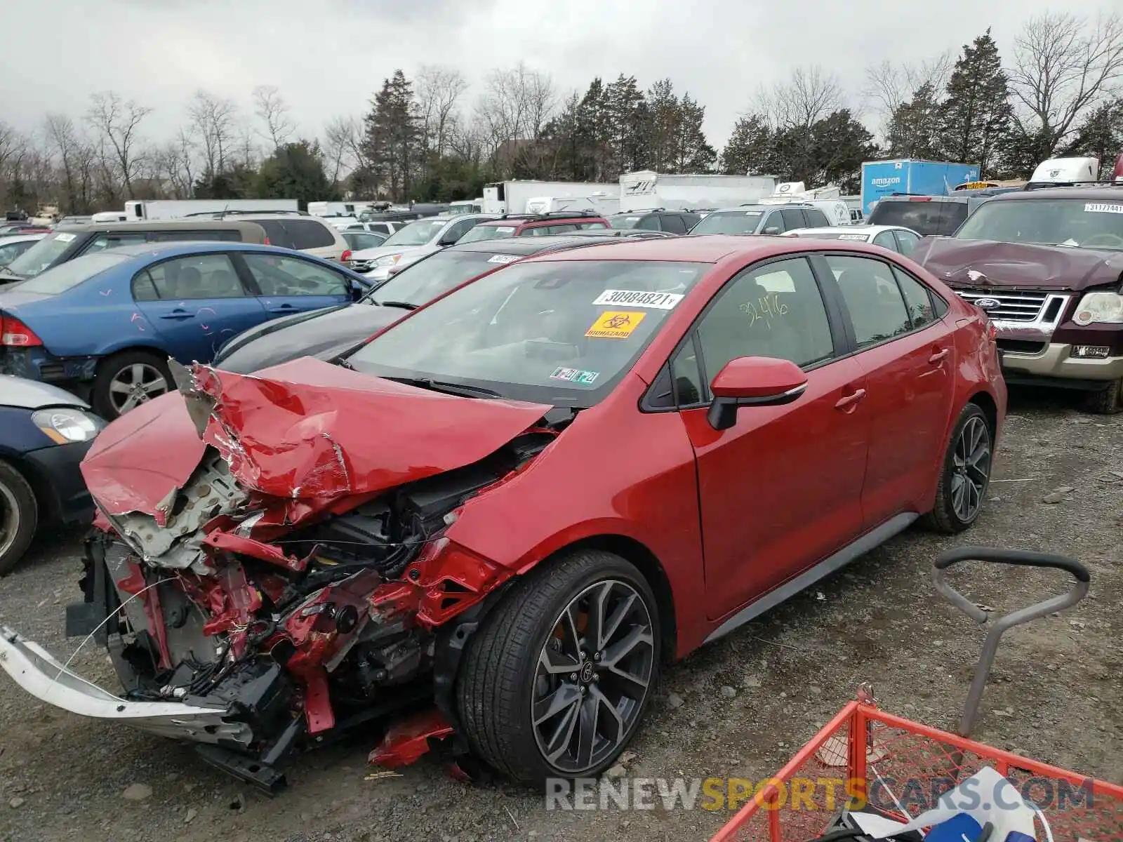 2 Photograph of a damaged car JTDS4RCE4LJ020789 TOYOTA COROLLA 2020