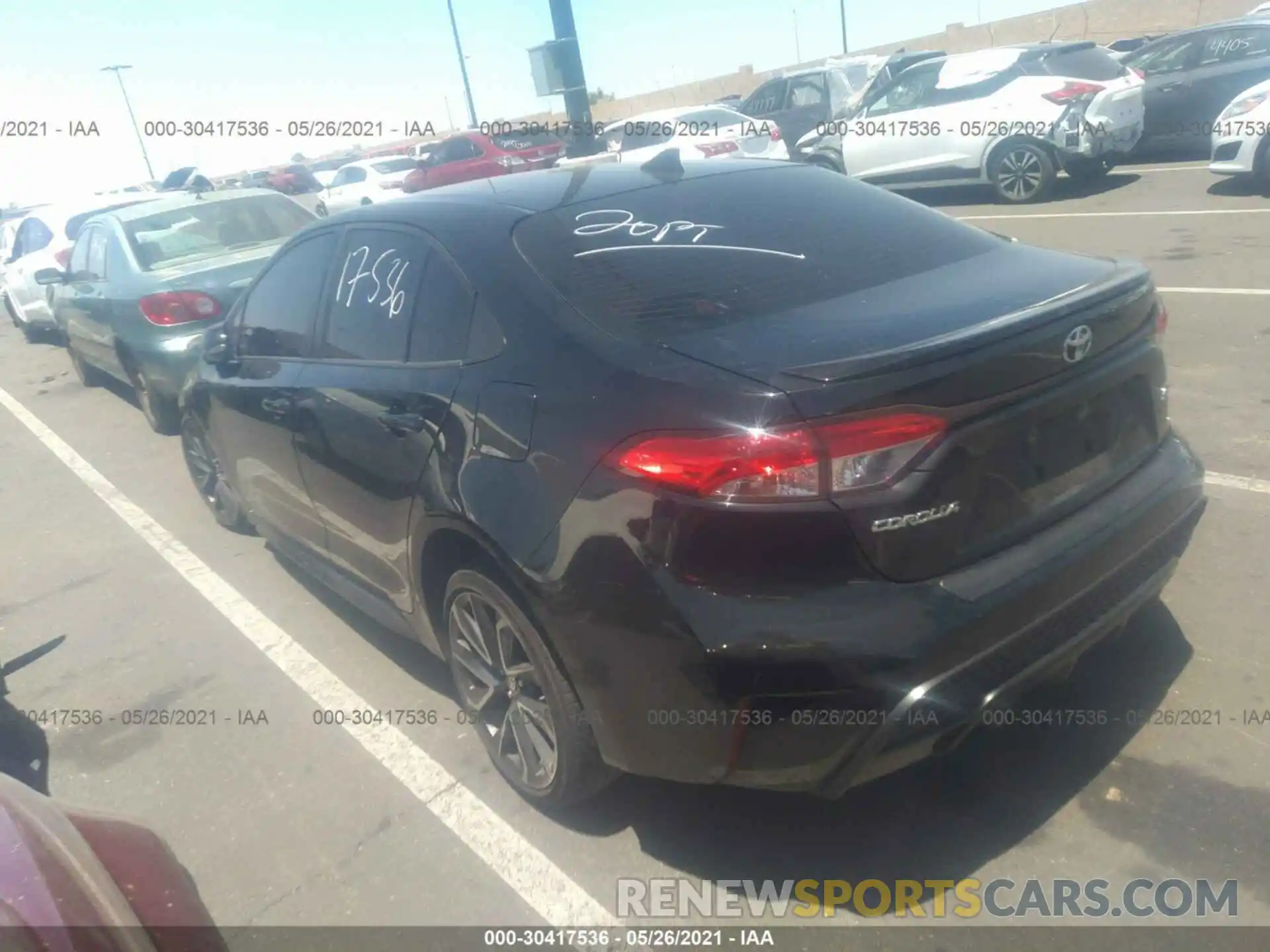 3 Photograph of a damaged car JTDS4RCE4LJ020999 TOYOTA COROLLA 2020