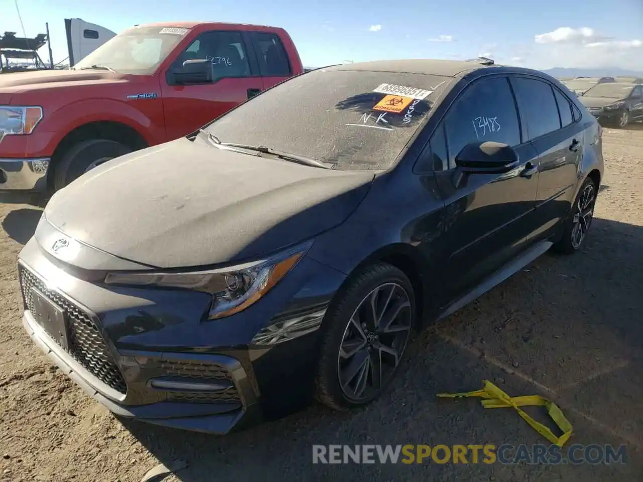 2 Photograph of a damaged car JTDS4RCE4LJ021845 TOYOTA COROLLA 2020