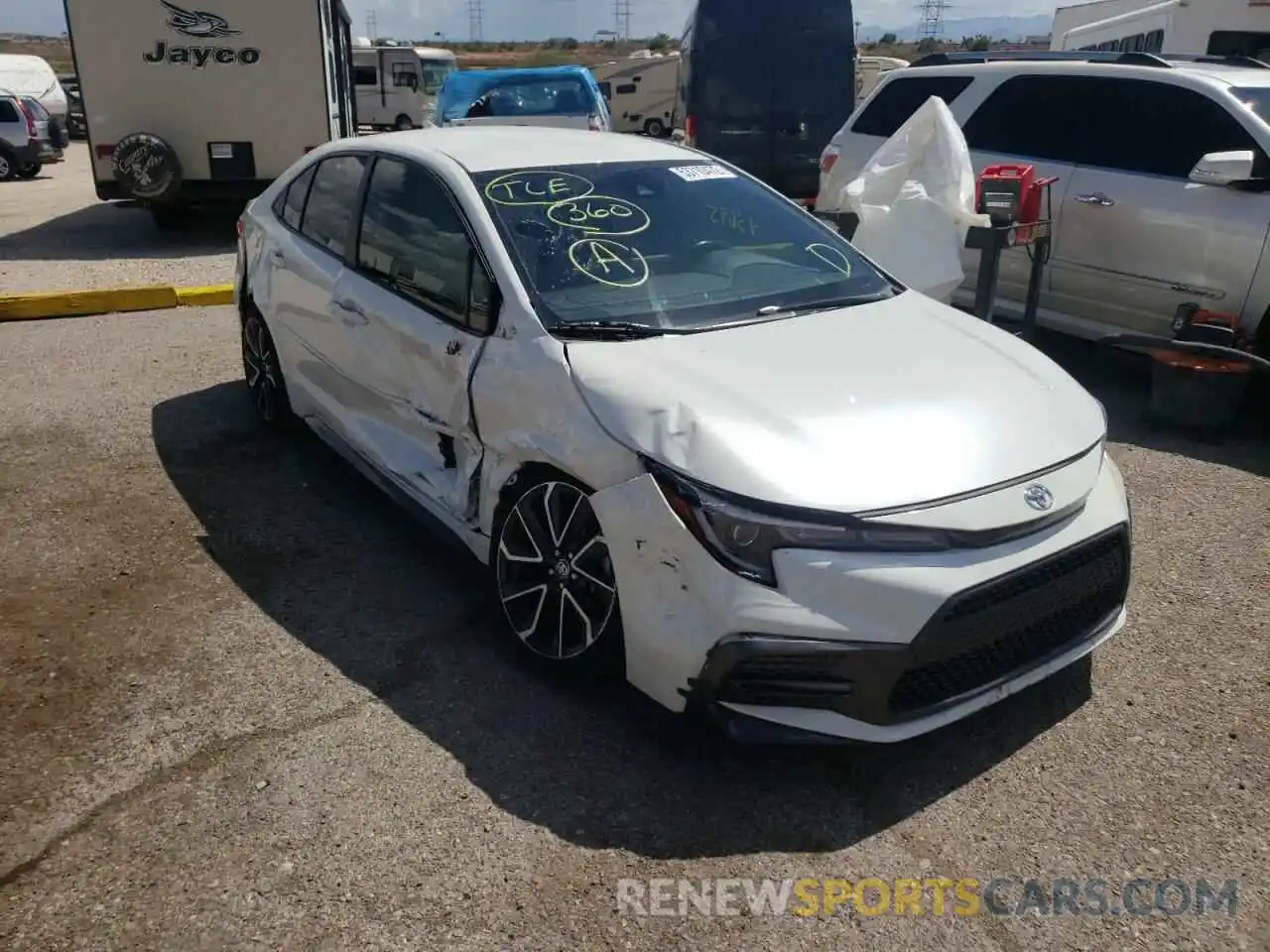 1 Photograph of a damaged car JTDS4RCE4LJ021912 TOYOTA COROLLA 2020