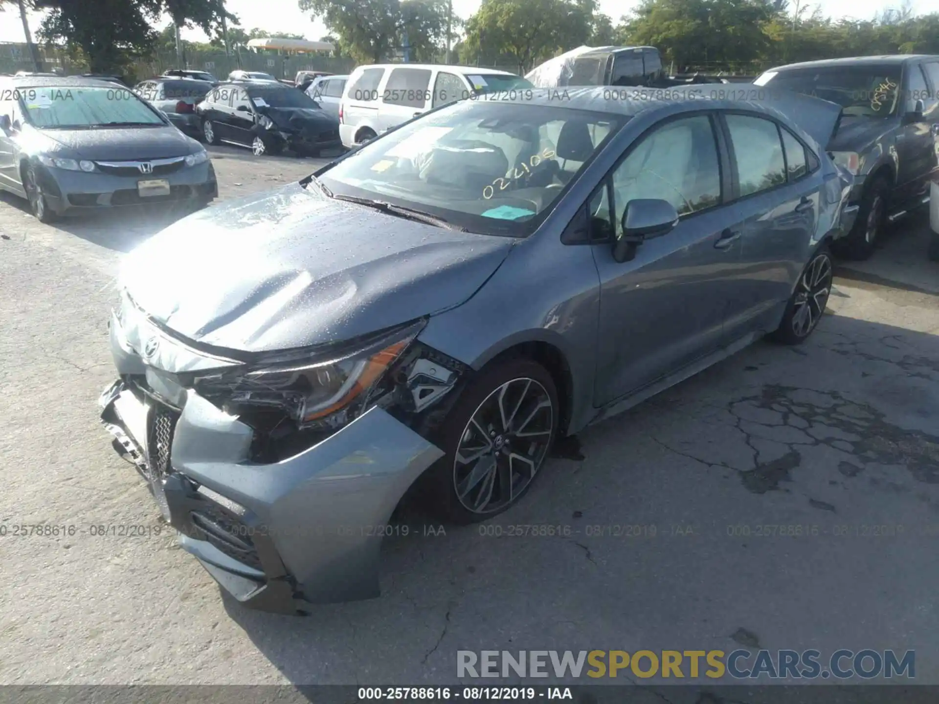 2 Photograph of a damaged car JTDS4RCE4LJ022106 TOYOTA COROLLA 2020