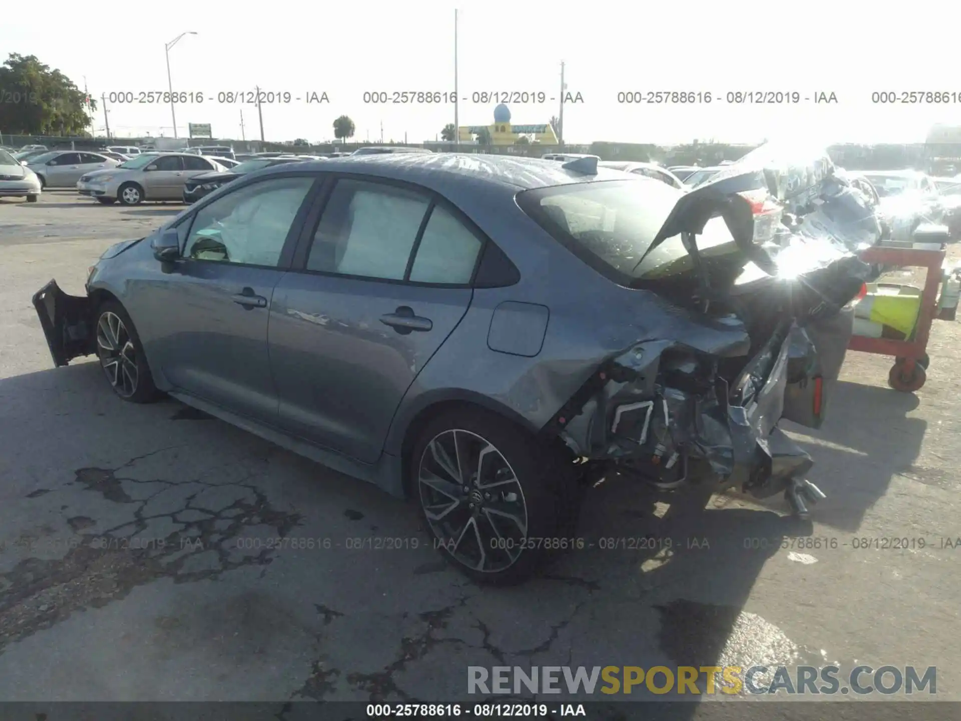 3 Photograph of a damaged car JTDS4RCE4LJ022106 TOYOTA COROLLA 2020