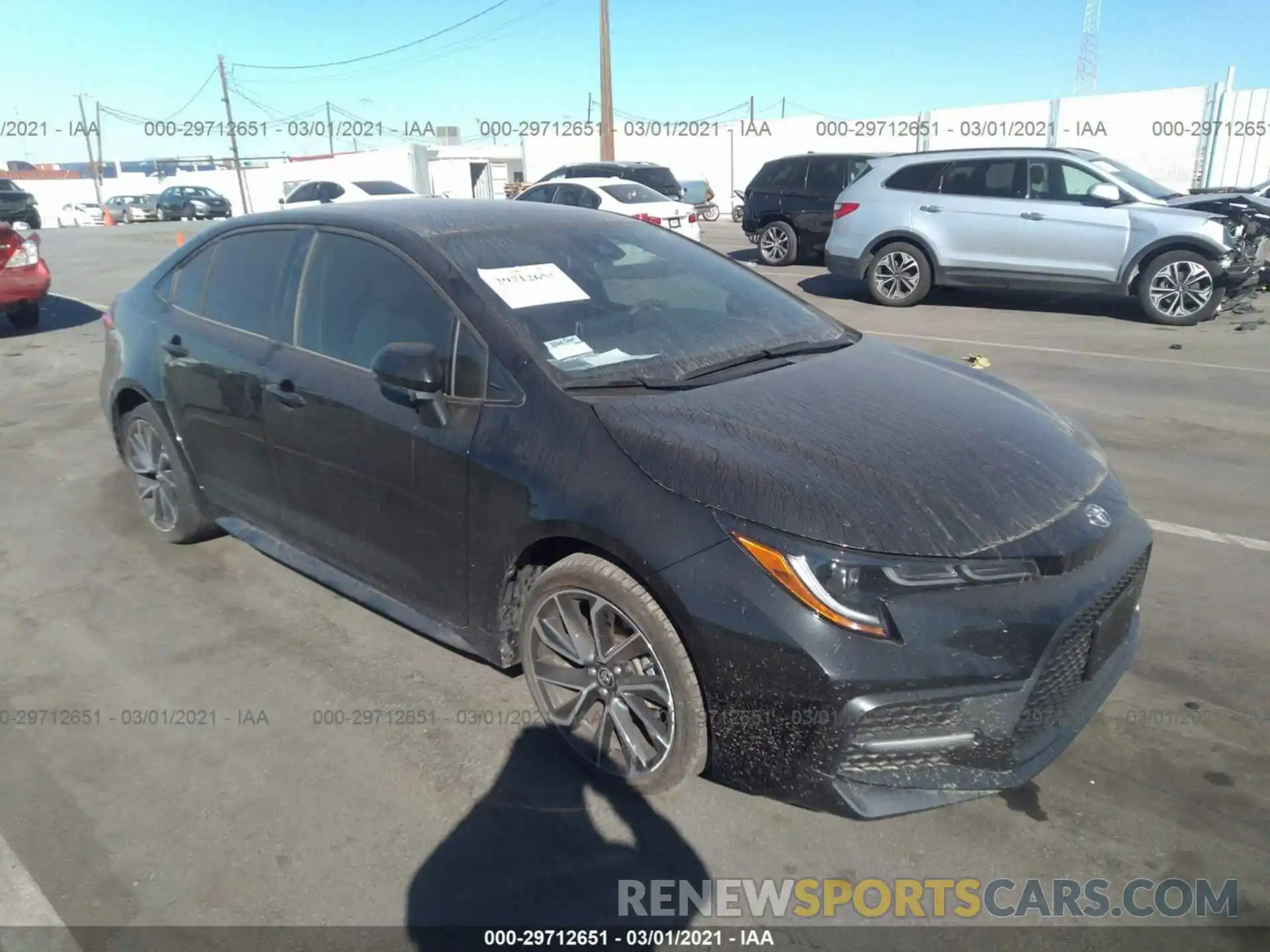 1 Photograph of a damaged car JTDS4RCE4LJ022817 TOYOTA COROLLA 2020