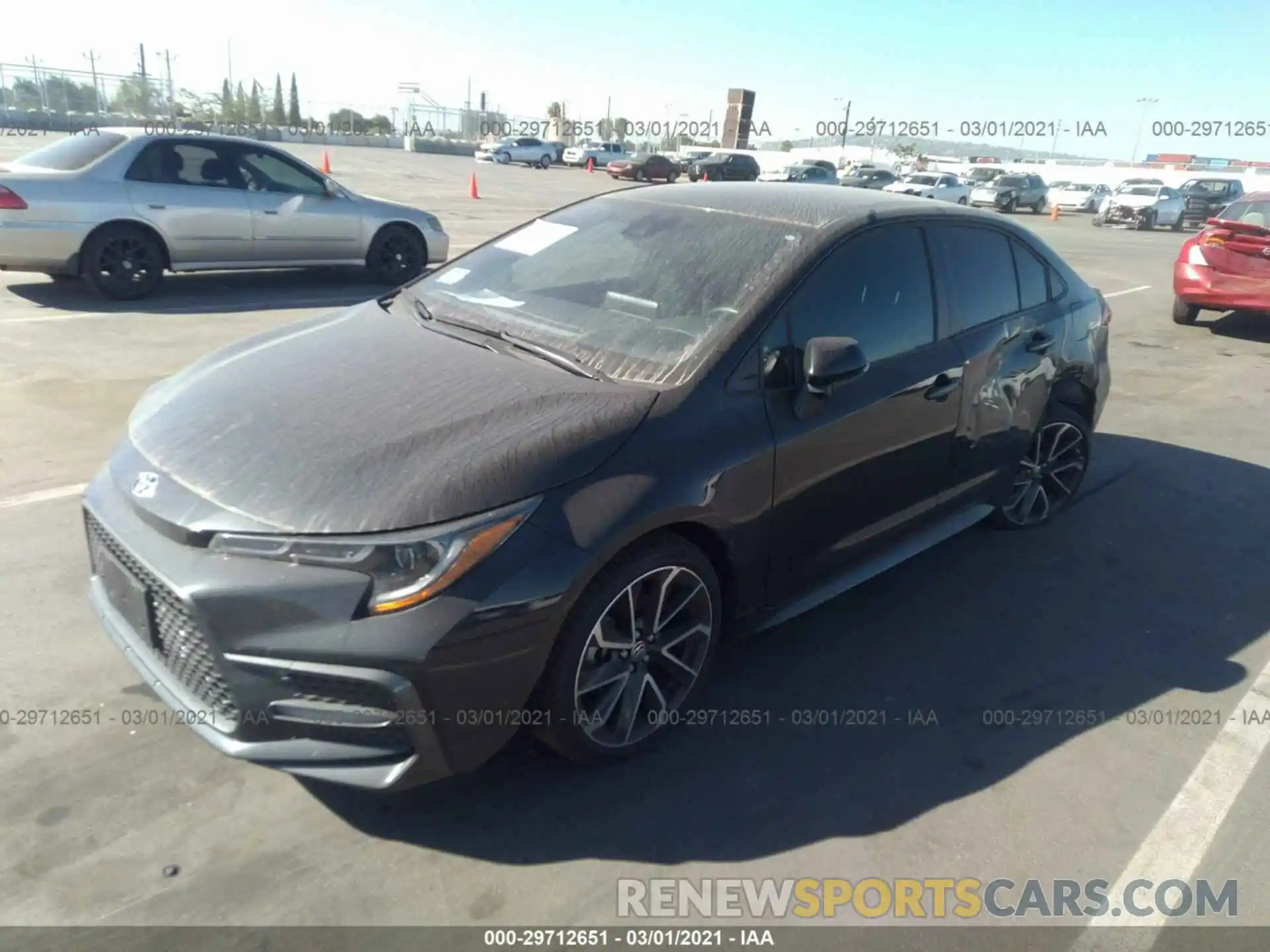 2 Photograph of a damaged car JTDS4RCE4LJ022817 TOYOTA COROLLA 2020