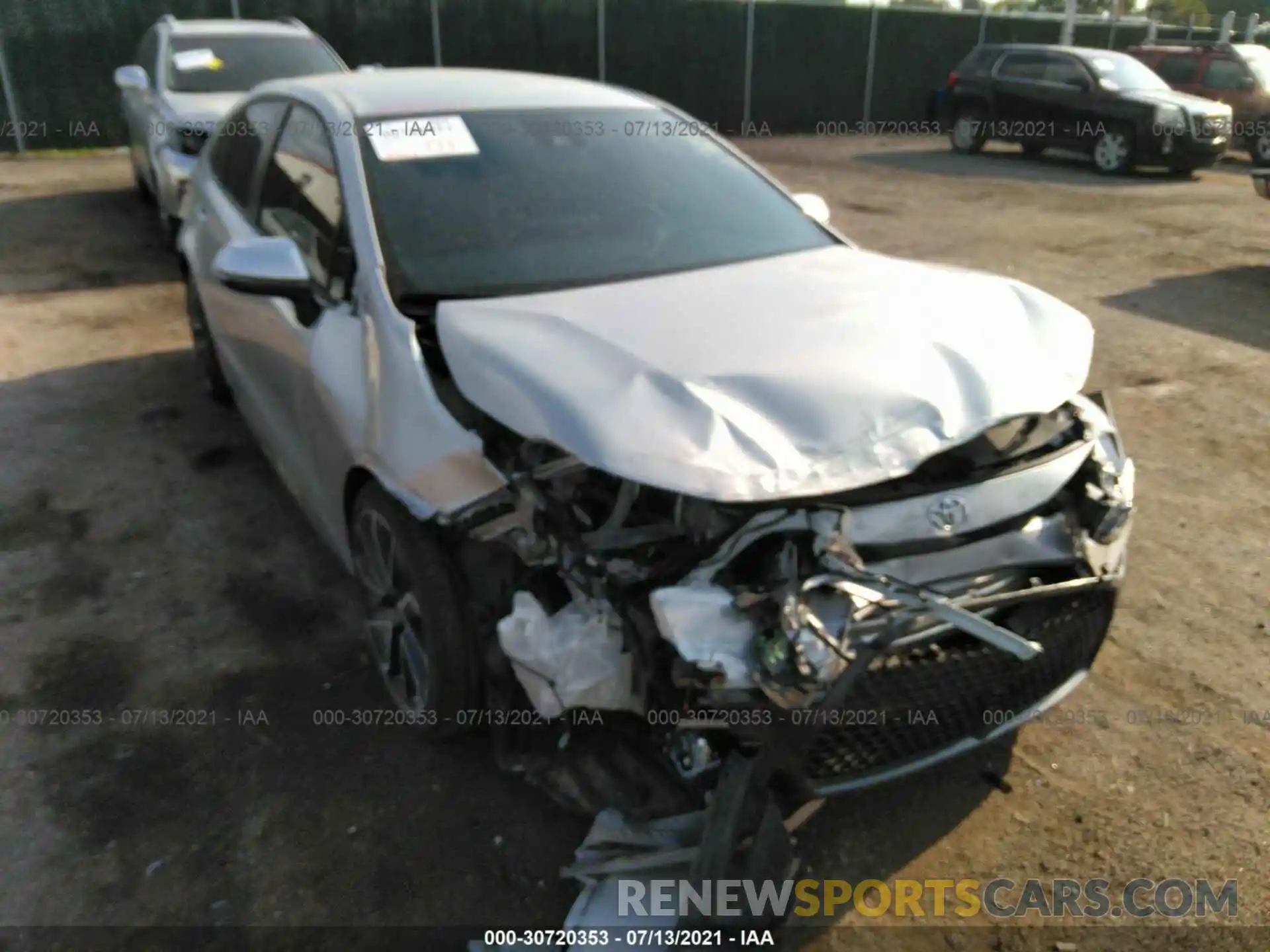 1 Photograph of a damaged car JTDS4RCE4LJ022896 TOYOTA COROLLA 2020