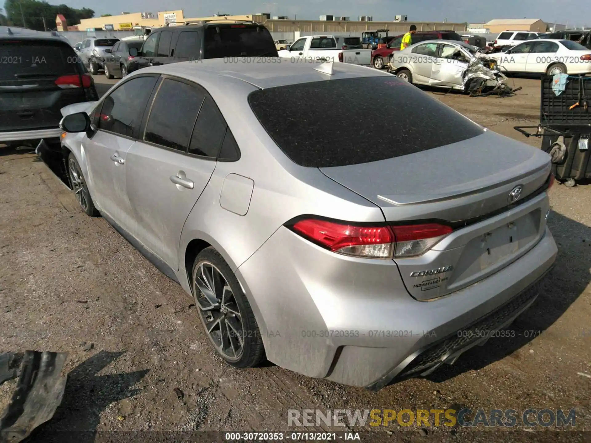 3 Photograph of a damaged car JTDS4RCE4LJ022896 TOYOTA COROLLA 2020