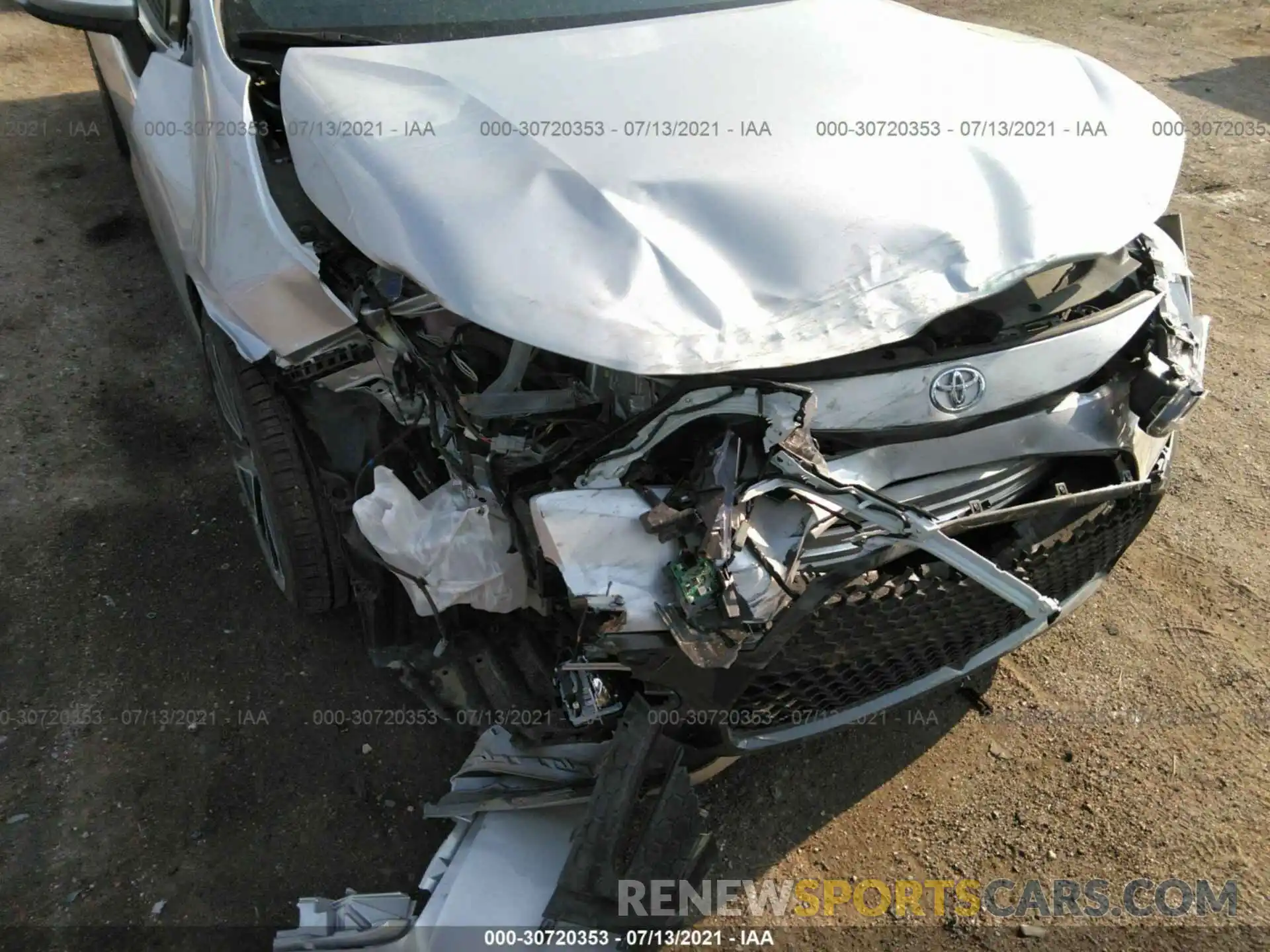 6 Фотография поврежденного автомобиля JTDS4RCE4LJ022896 TOYOTA COROLLA 2020