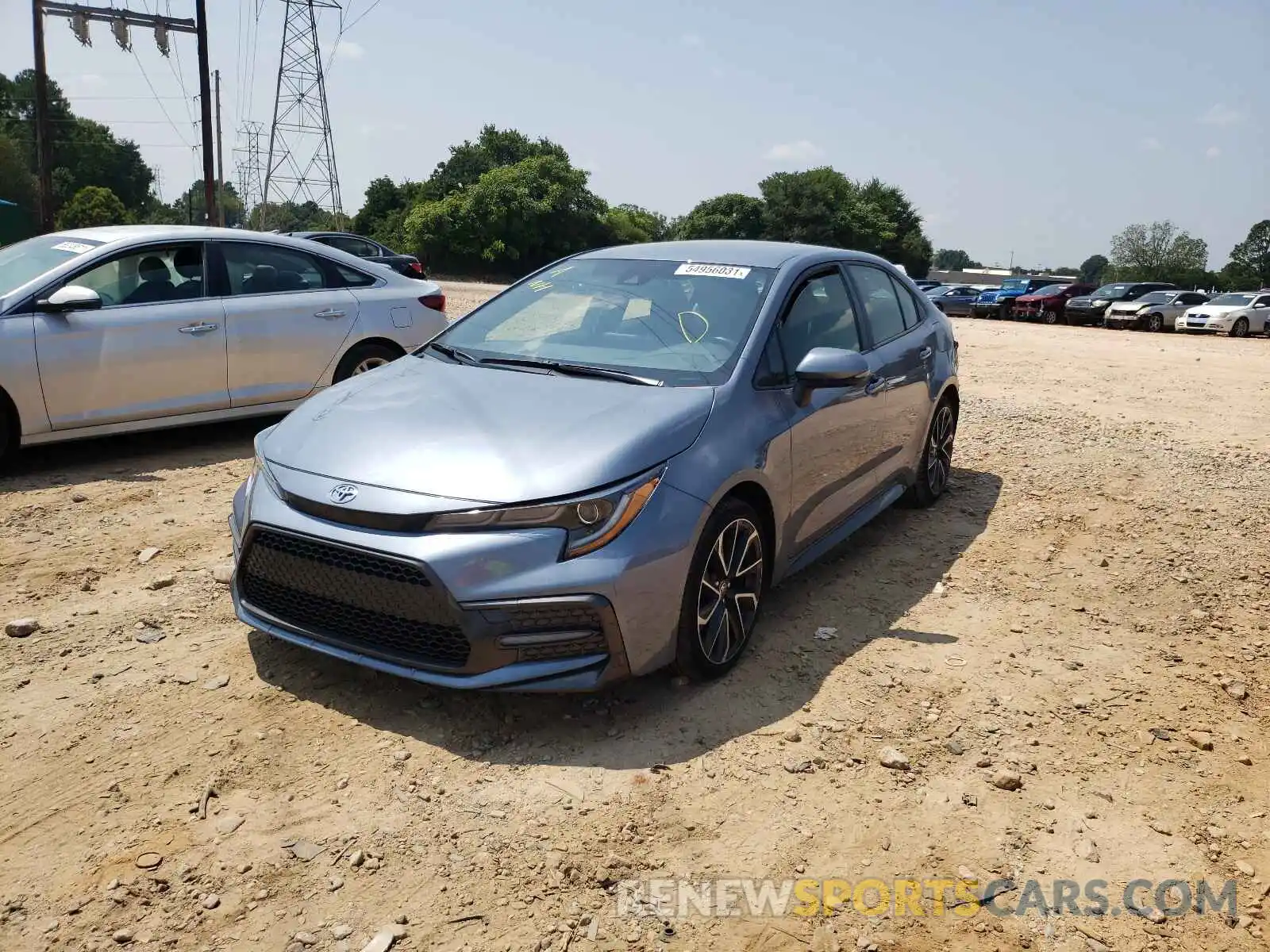 2 Photograph of a damaged car JTDS4RCE4LJ023868 TOYOTA COROLLA 2020