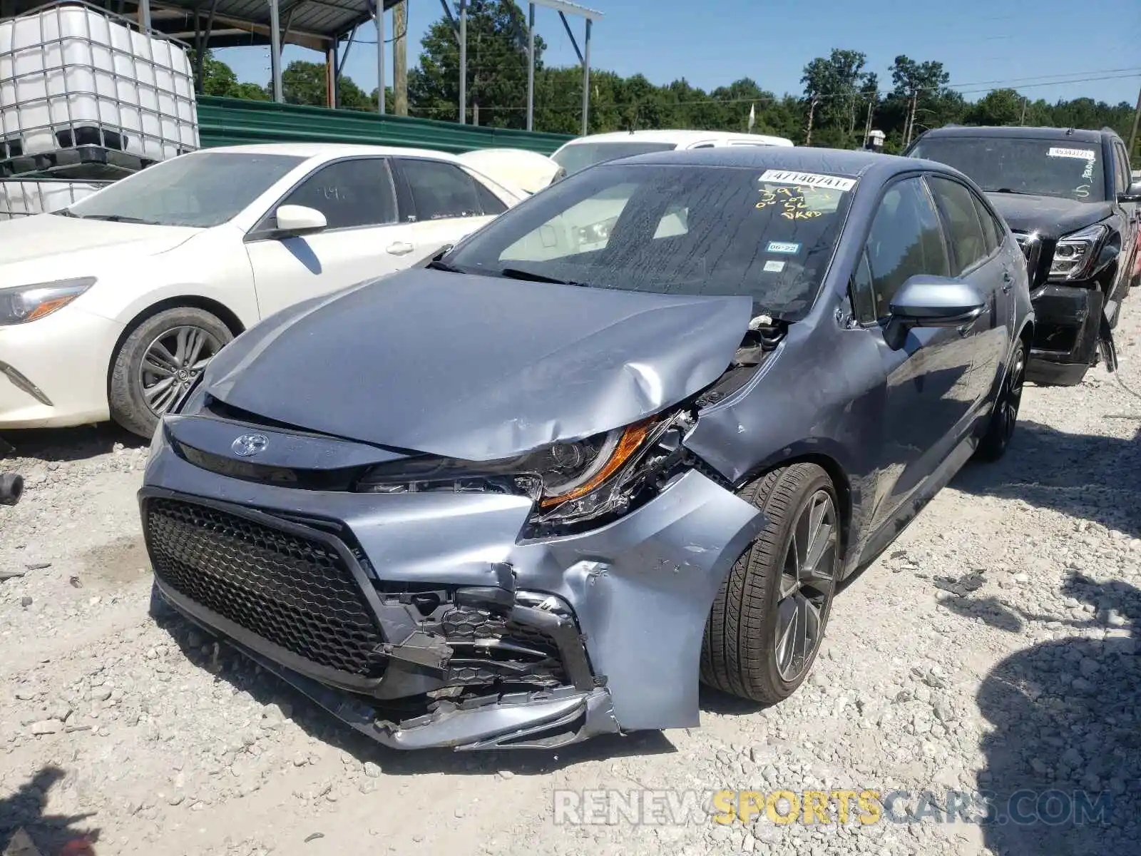 2 Photograph of a damaged car JTDS4RCE4LJ023921 TOYOTA COROLLA 2020