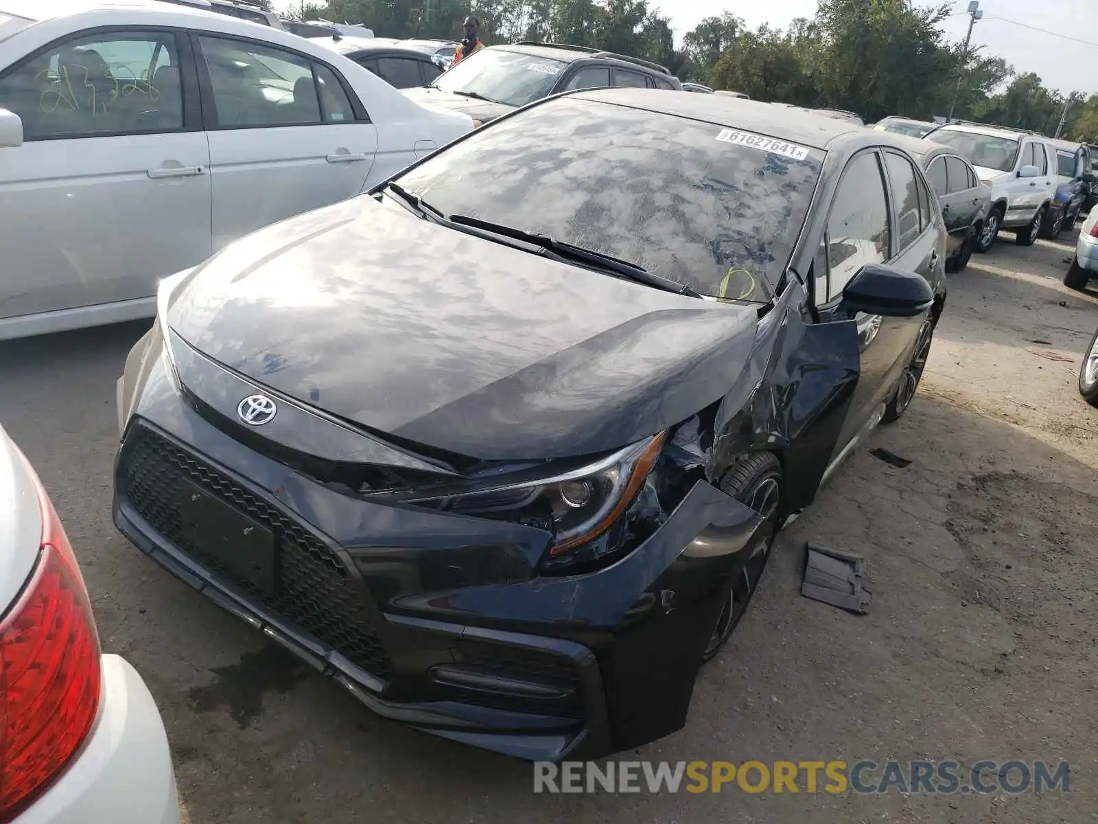 2 Photograph of a damaged car JTDS4RCE4LJ024163 TOYOTA COROLLA 2020