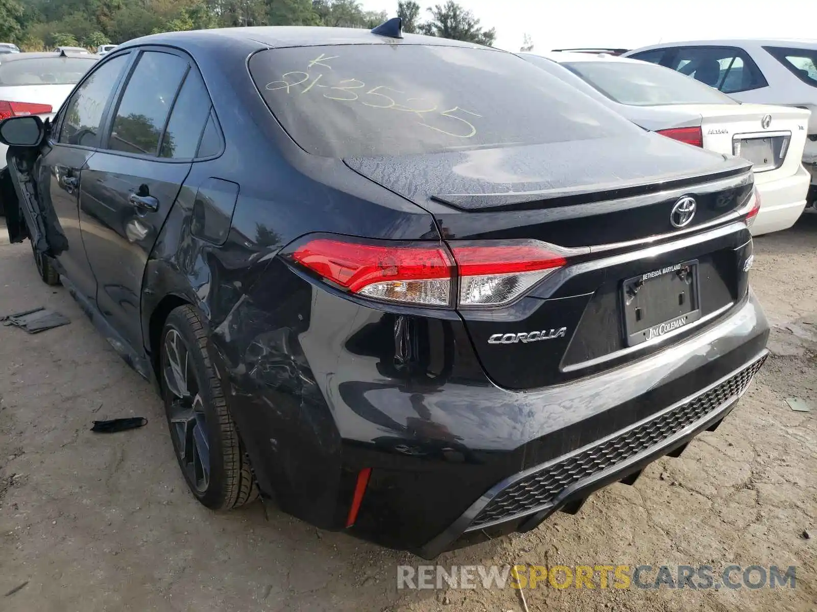 3 Photograph of a damaged car JTDS4RCE4LJ024163 TOYOTA COROLLA 2020