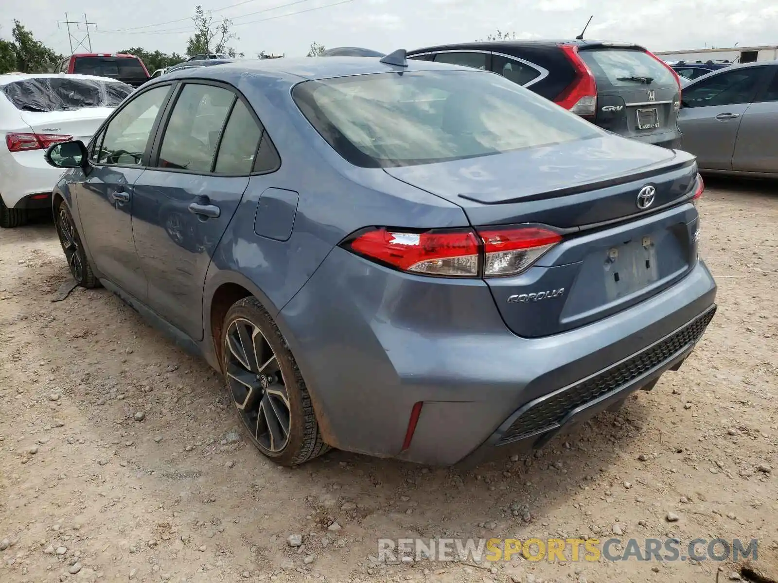 3 Photograph of a damaged car JTDS4RCE4LJ024860 TOYOTA COROLLA 2020