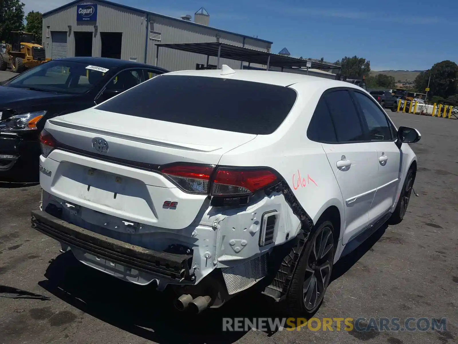 4 Photograph of a damaged car JTDS4RCE4LJ025278 TOYOTA COROLLA 2020