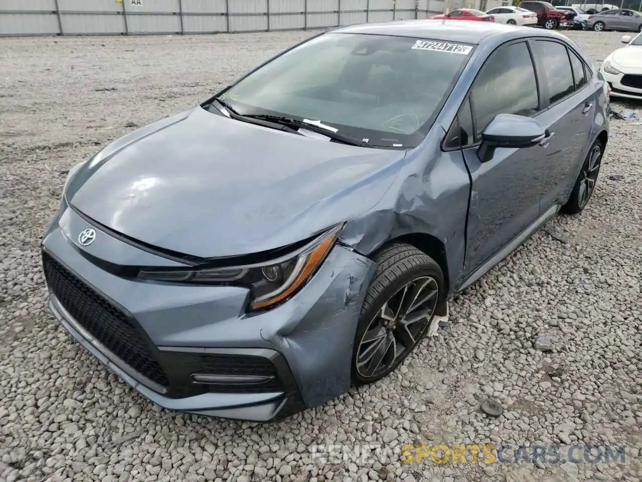 2 Photograph of a damaged car JTDS4RCE4LJ025619 TOYOTA COROLLA 2020