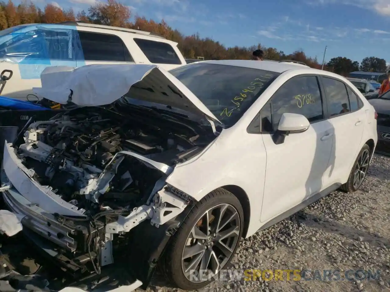 2 Photograph of a damaged car JTDS4RCE4LJ026916 TOYOTA COROLLA 2020