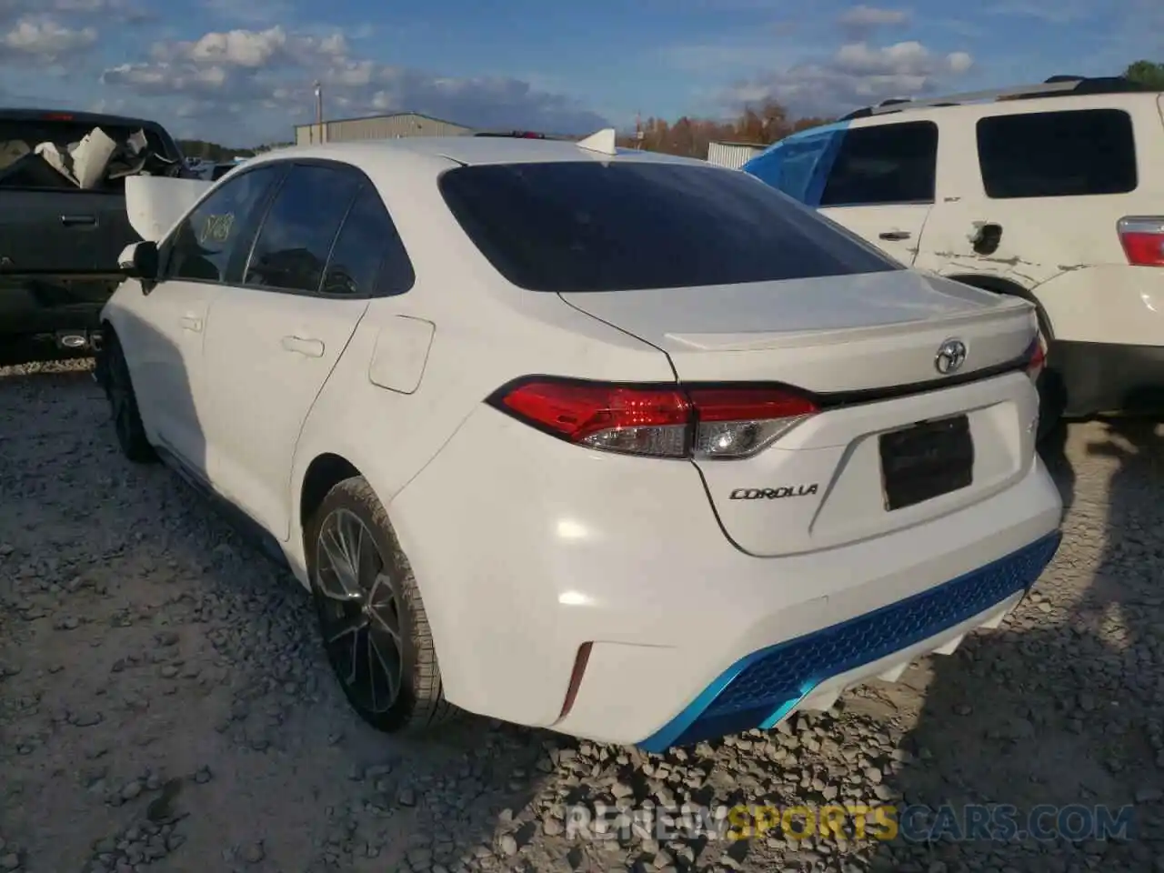 3 Photograph of a damaged car JTDS4RCE4LJ026916 TOYOTA COROLLA 2020