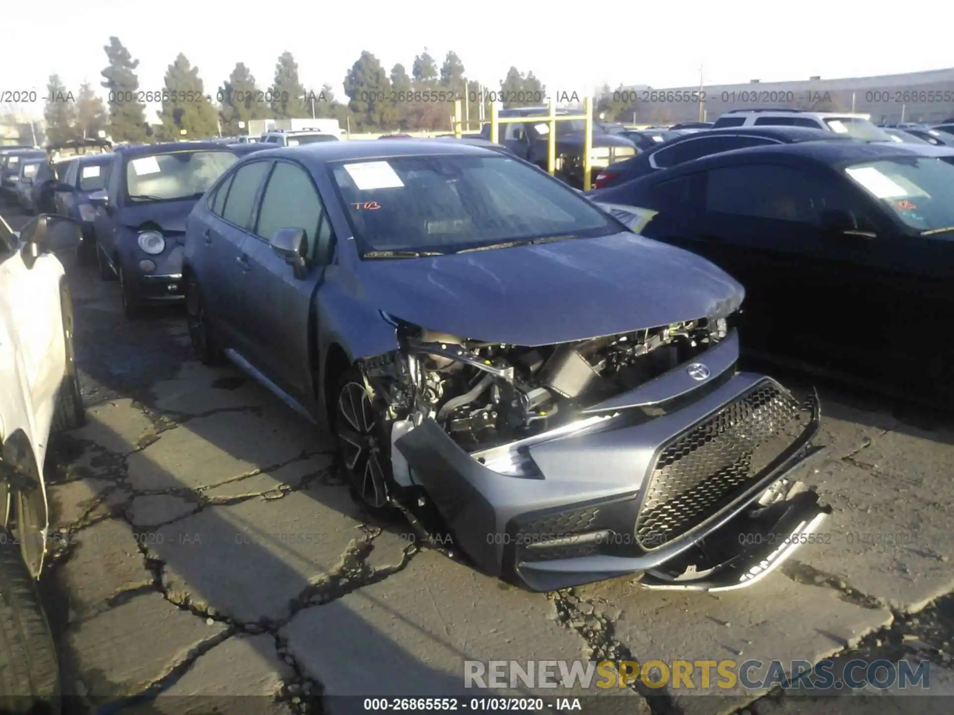 1 Photograph of a damaged car JTDS4RCE4LJ027421 TOYOTA COROLLA 2020