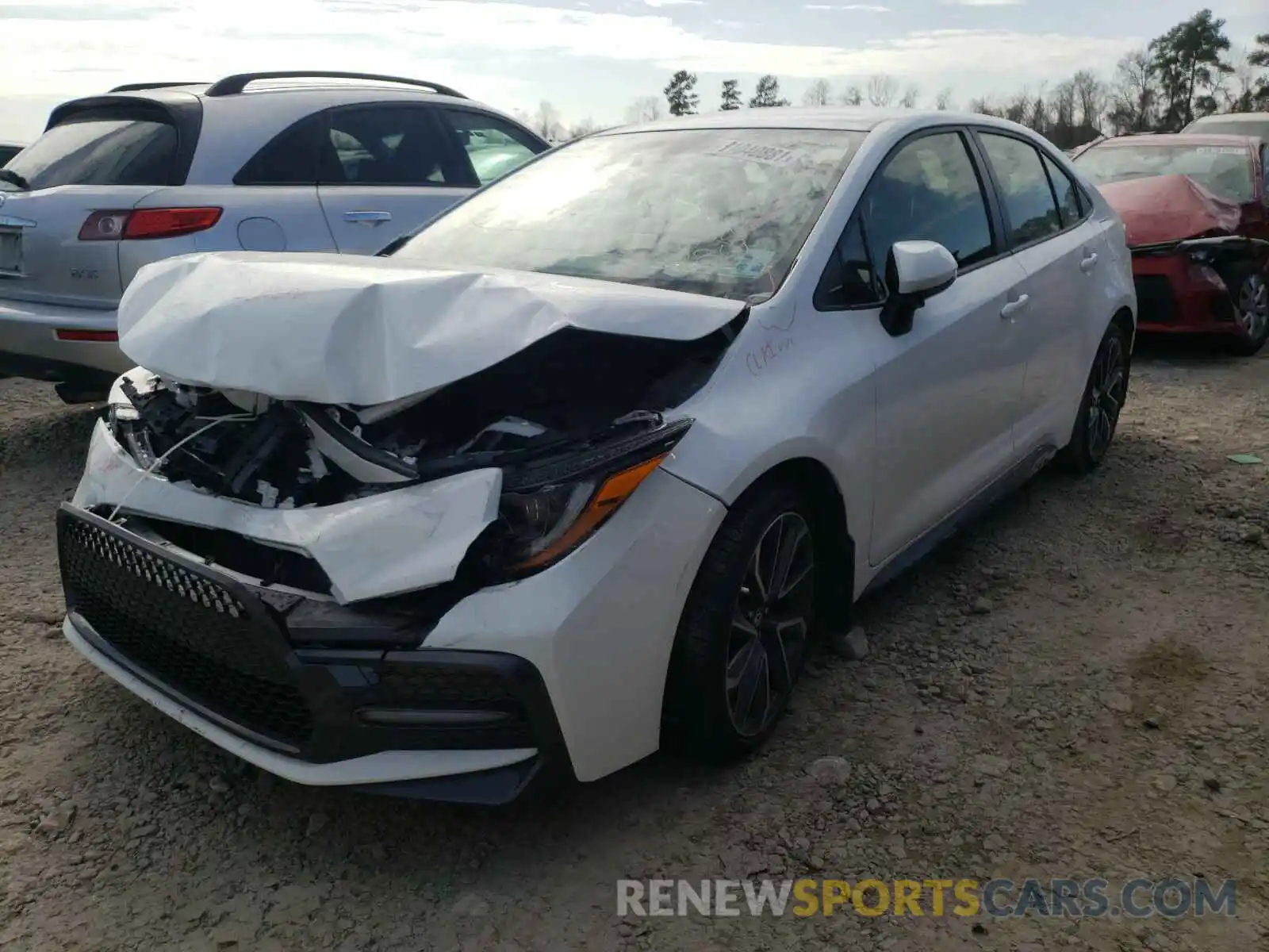 2 Photograph of a damaged car JTDS4RCE4LJ027869 TOYOTA COROLLA 2020