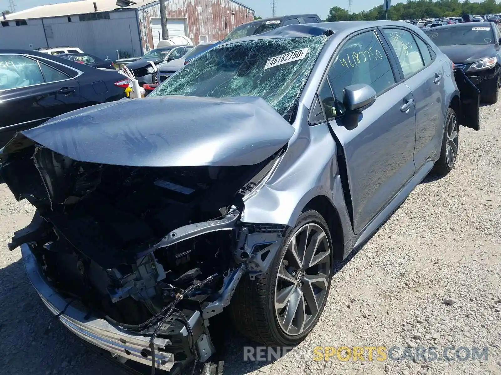 2 Photograph of a damaged car JTDS4RCE4LJ028486 TOYOTA COROLLA 2020