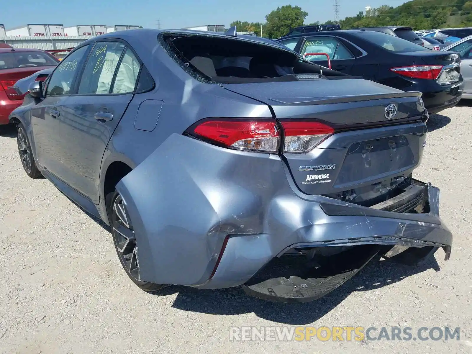 3 Photograph of a damaged car JTDS4RCE4LJ028486 TOYOTA COROLLA 2020