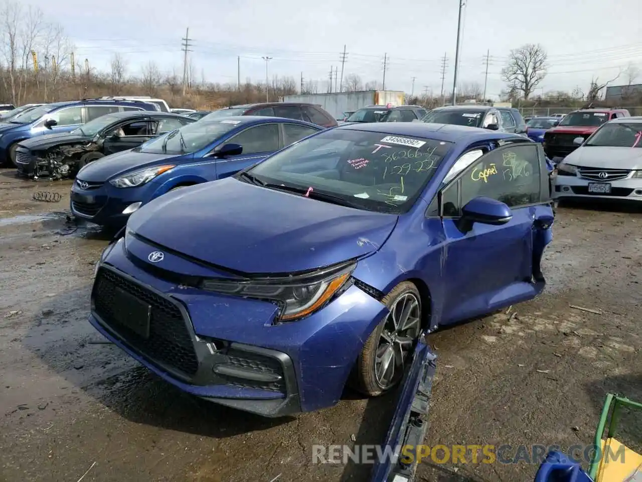 2 Photograph of a damaged car JTDS4RCE4LJ028598 TOYOTA COROLLA 2020