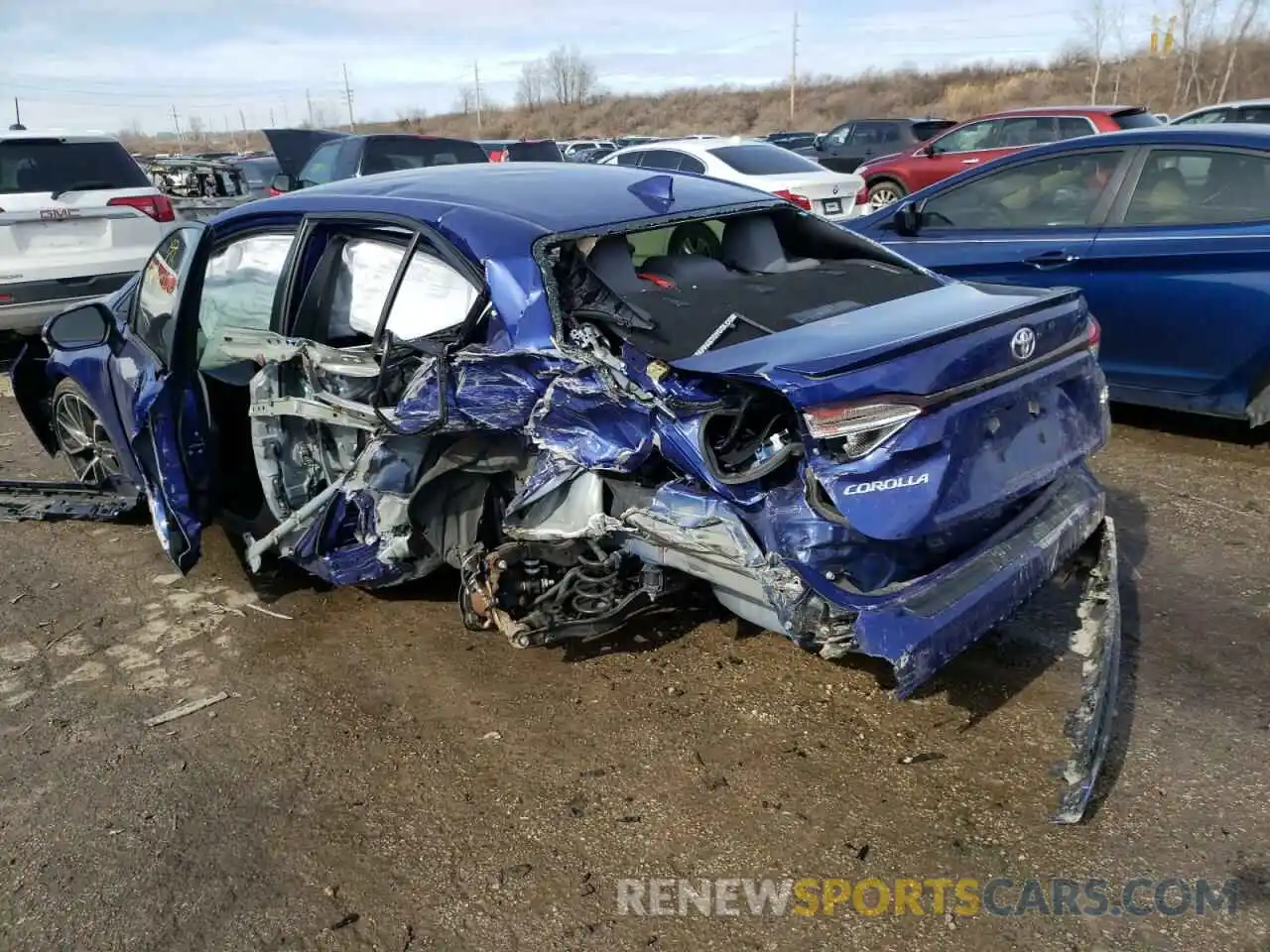 3 Photograph of a damaged car JTDS4RCE4LJ028598 TOYOTA COROLLA 2020