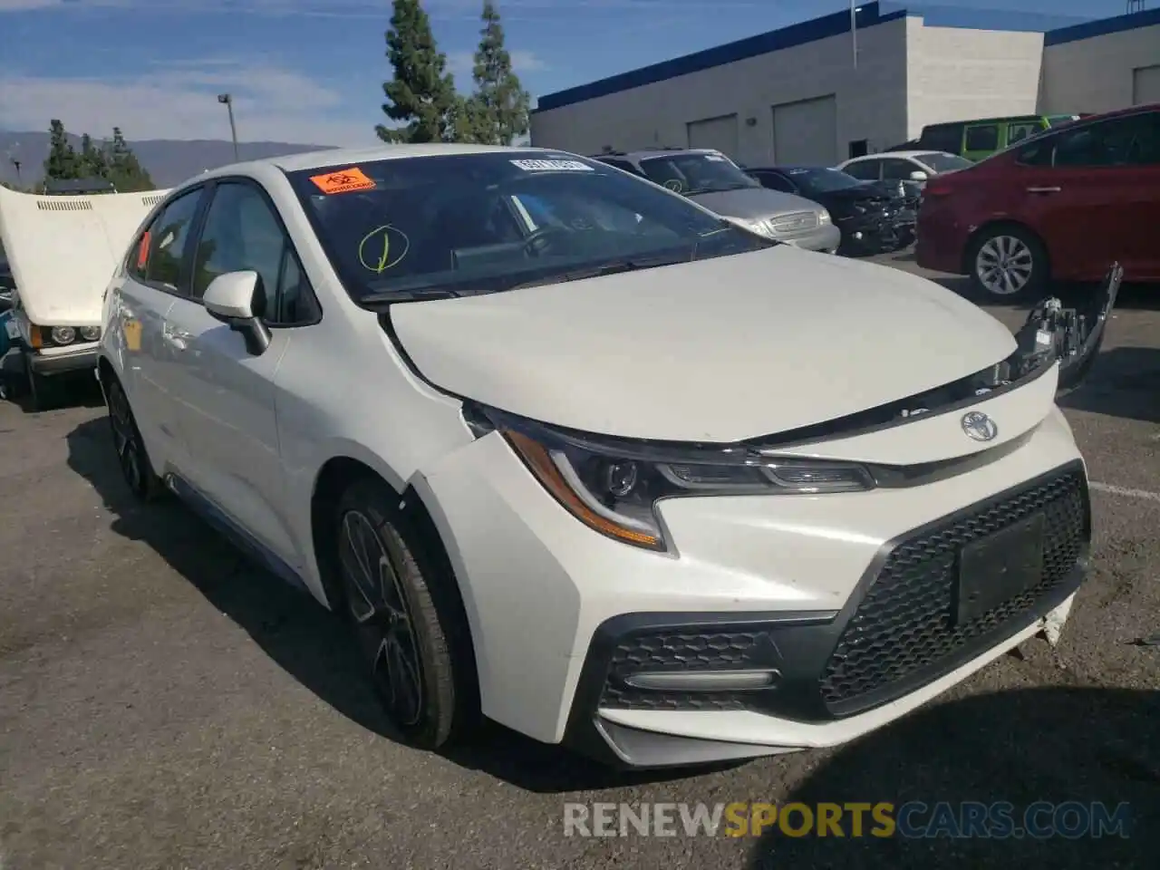 1 Photograph of a damaged car JTDS4RCE4LJ028682 TOYOTA COROLLA 2020