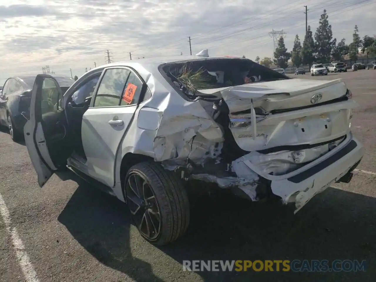 3 Photograph of a damaged car JTDS4RCE4LJ028682 TOYOTA COROLLA 2020