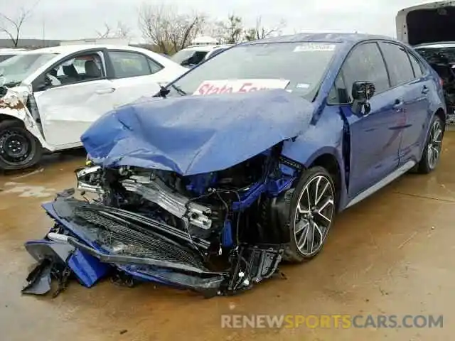 2 Photograph of a damaged car JTDS4RCE4LJ030240 TOYOTA COROLLA 2020