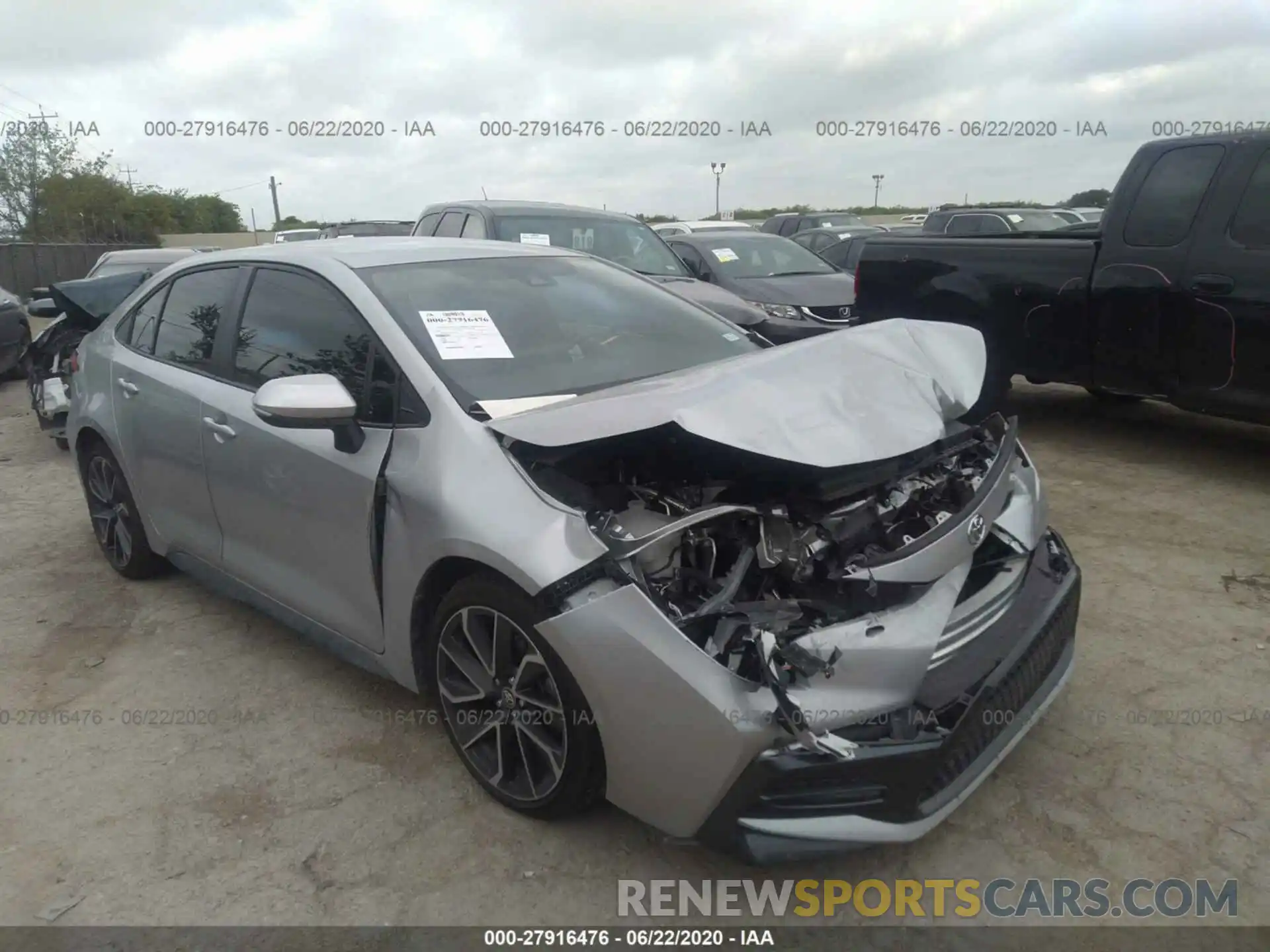 1 Photograph of a damaged car JTDS4RCE4LJ030254 TOYOTA COROLLA 2020