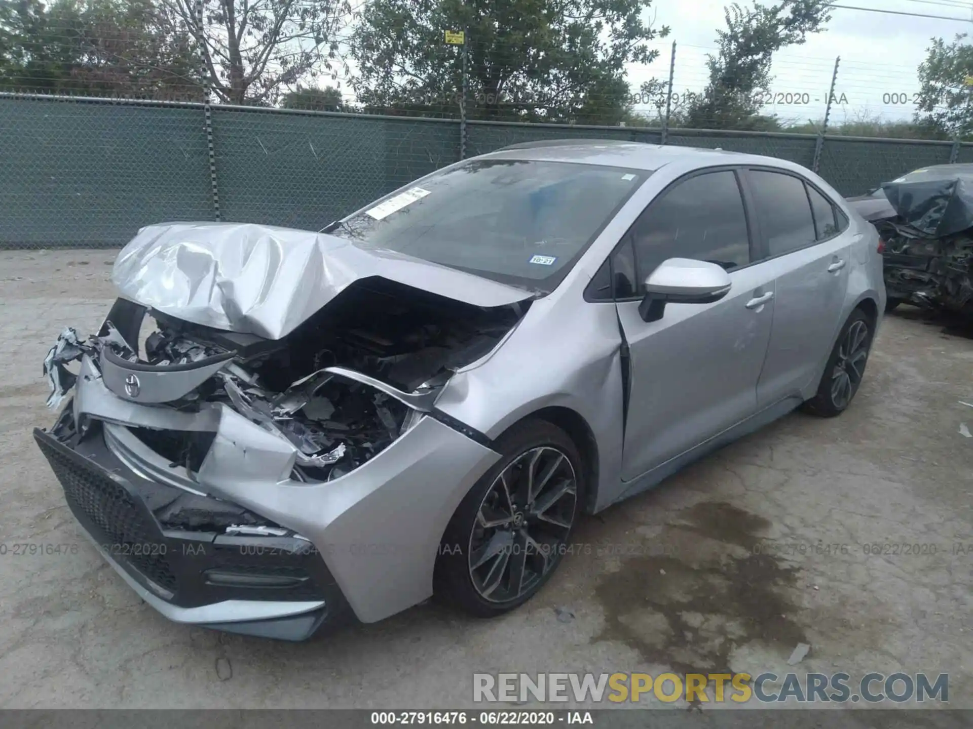 2 Photograph of a damaged car JTDS4RCE4LJ030254 TOYOTA COROLLA 2020