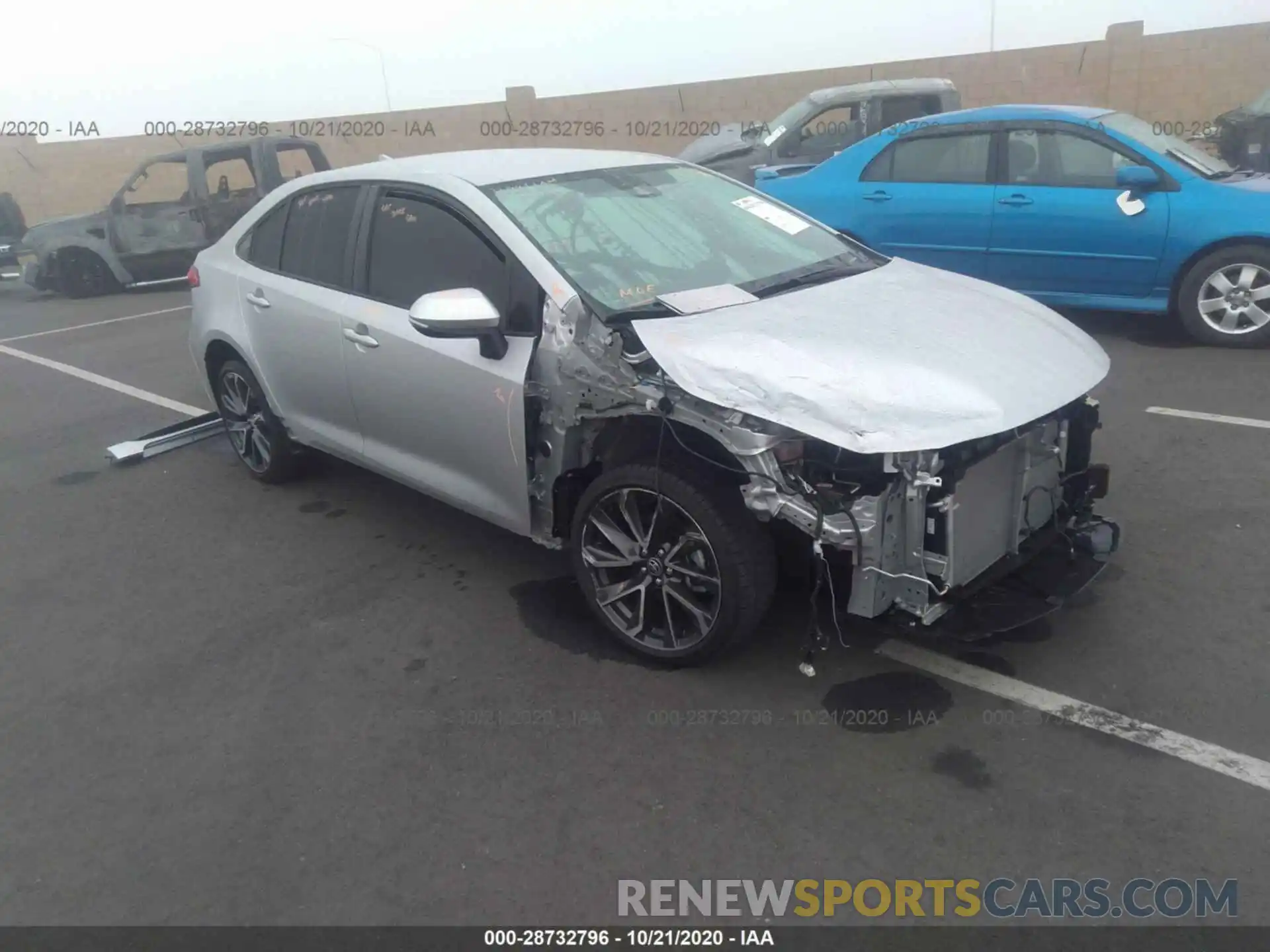 1 Photograph of a damaged car JTDS4RCE4LJ030951 TOYOTA COROLLA 2020