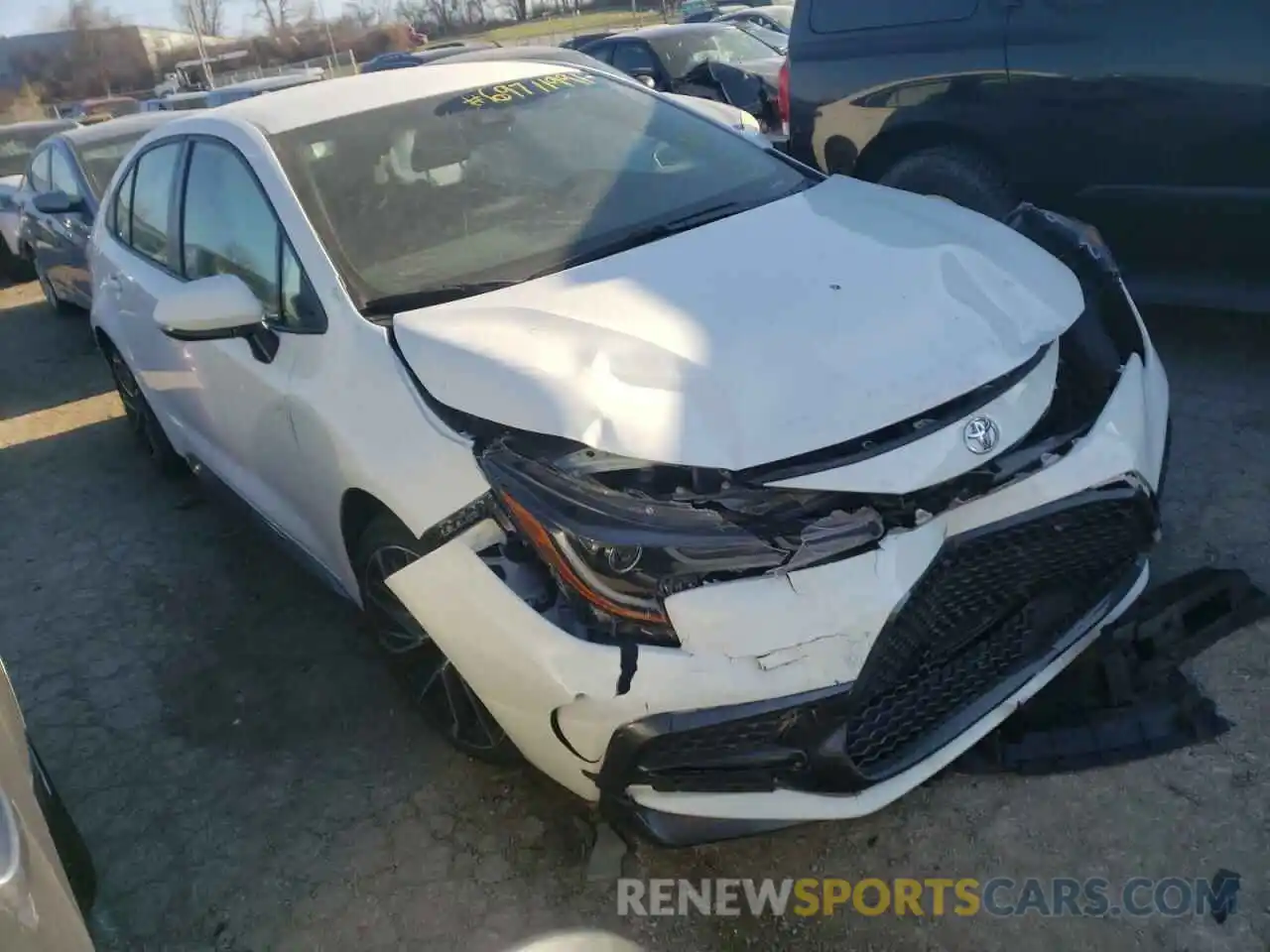 1 Photograph of a damaged car JTDS4RCE4LJ031596 TOYOTA COROLLA 2020