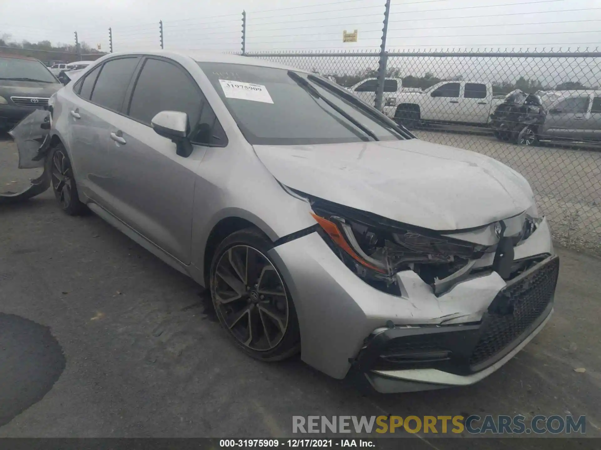 1 Photograph of a damaged car JTDS4RCE4LJ031663 TOYOTA COROLLA 2020