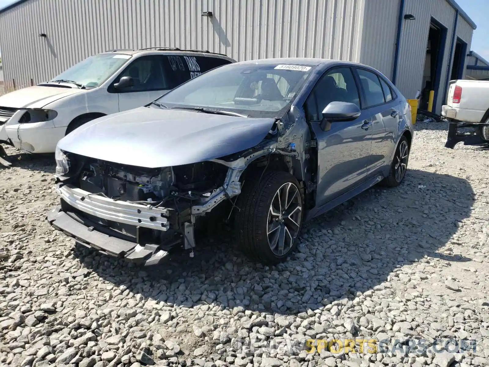 2 Photograph of a damaged car JTDS4RCE4LJ032280 TOYOTA COROLLA 2020